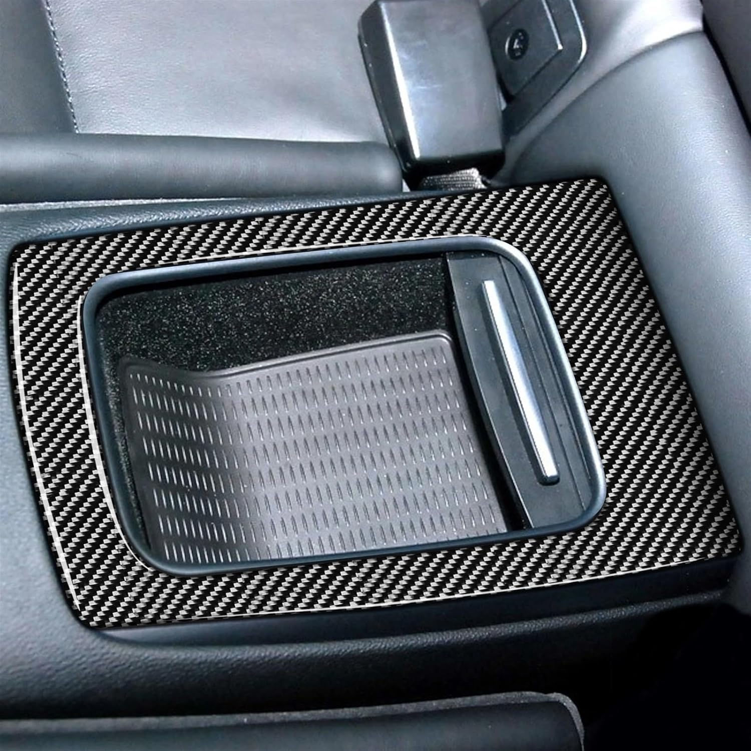 Car Rear Row Storage Box Frame Carbon Fiber Decoration Trim for bmws 3 Series E90 E92 E93 M3 2 Door 2005-2013