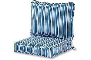 Upgraded Patio Cushion Seat Set for Outdoor Porch, UV-Protected Deep Seat Lounge...