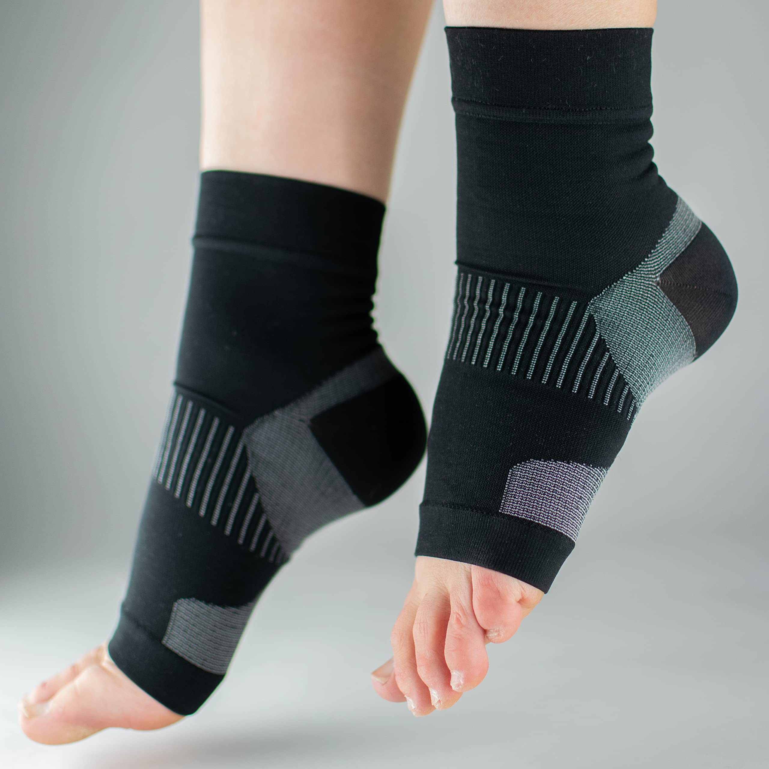 2 Pairs Plantar Fasciitis Compression Socks For Wo... - Grandado