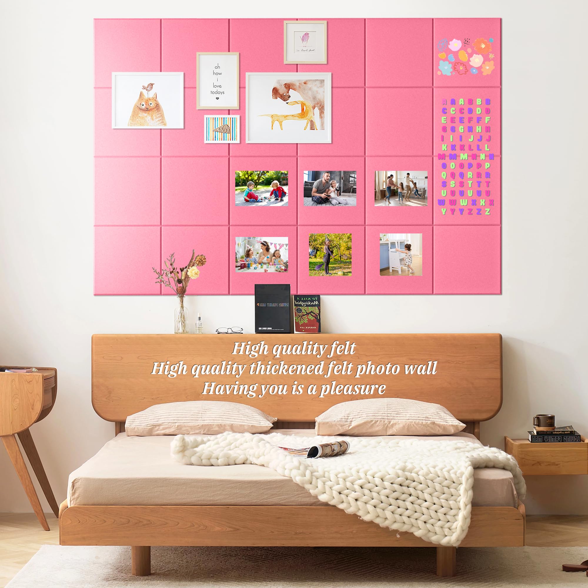 Zestaw 12 obrazów korkowych 121,9 x 91,4 cm – 12 sztuk – 12 szt. płytek ściennych z 48 wyjmowanymi zakładkami samoprzylepnymi i 30 pinezkami – duże tablice ścienne z korka na ścianę, idealne do domu