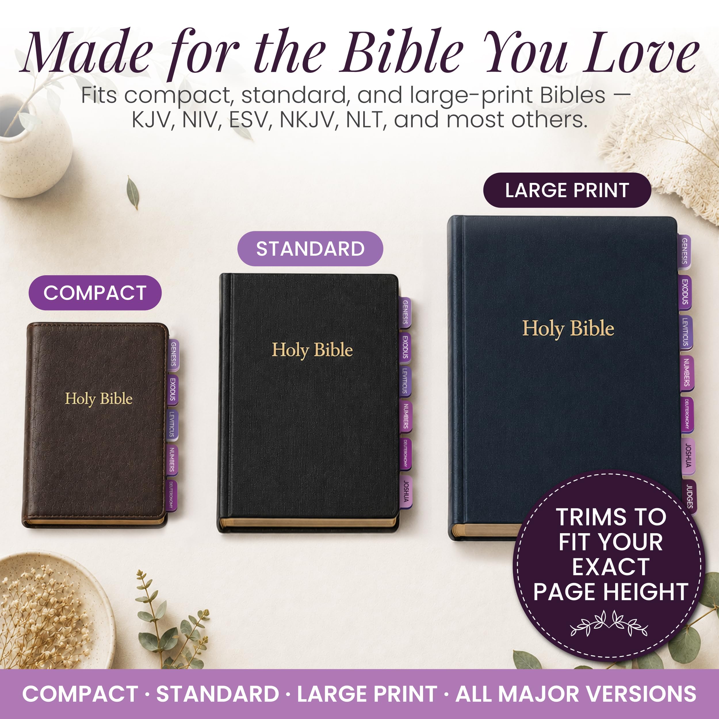 Amazon.com : Only Zest 90 Christian Bible Tabs for Women, Kids and