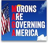 Anti Donald Stickers. Morons are Governing America Stickers for Bumper, Car Window, or...