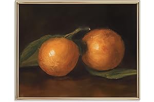 Moody Oranges Art Print - Vintage Still Life Wall Art for Home Decor