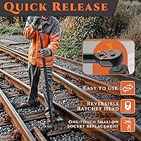 Vista 18 de SUZUME 3PCS Torque Wrench Set 72 Teeth Dual-Direction Adjustable Torque Wrench Dual-Scales 1/4 & 3/8 & 1/2-Inch ±3% Accuracy Click Torque Wrenches