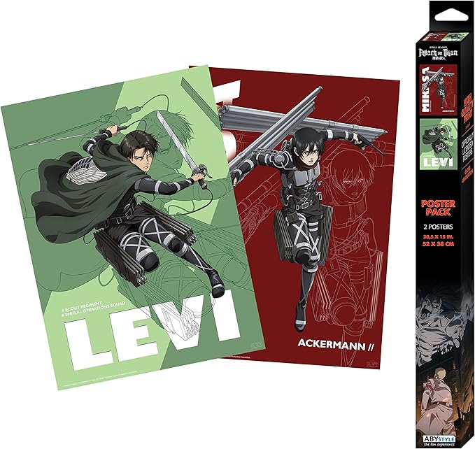 Assassins Creed Schatten: Ein Zusammenschluss mit Attack auf Titan, niemand hat es erwartet 10 ABYstyle GBEye Attack on Titan Set 2 Chibi Posters Set 1
