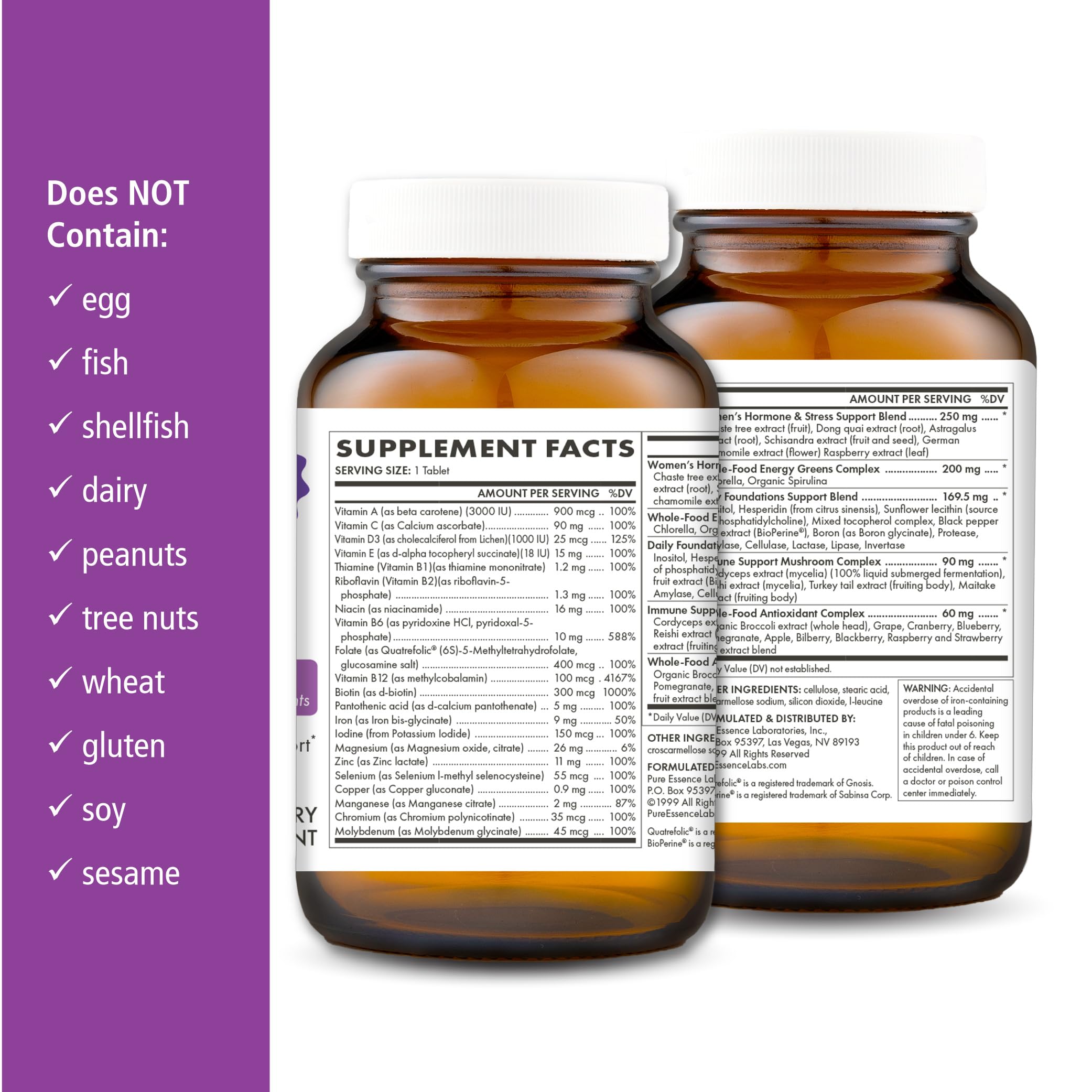 Amazon.com: PURE ESSENCE LABS One N Only Multivitamin for Women