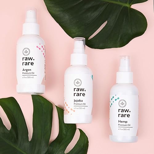 Miniatura 3 de Kit de aceite premium de argán, semillas de cáñamo y aceites de jojoba multiusos para cabello, piel y masajes, 4 onzas cada botella 100% puro y