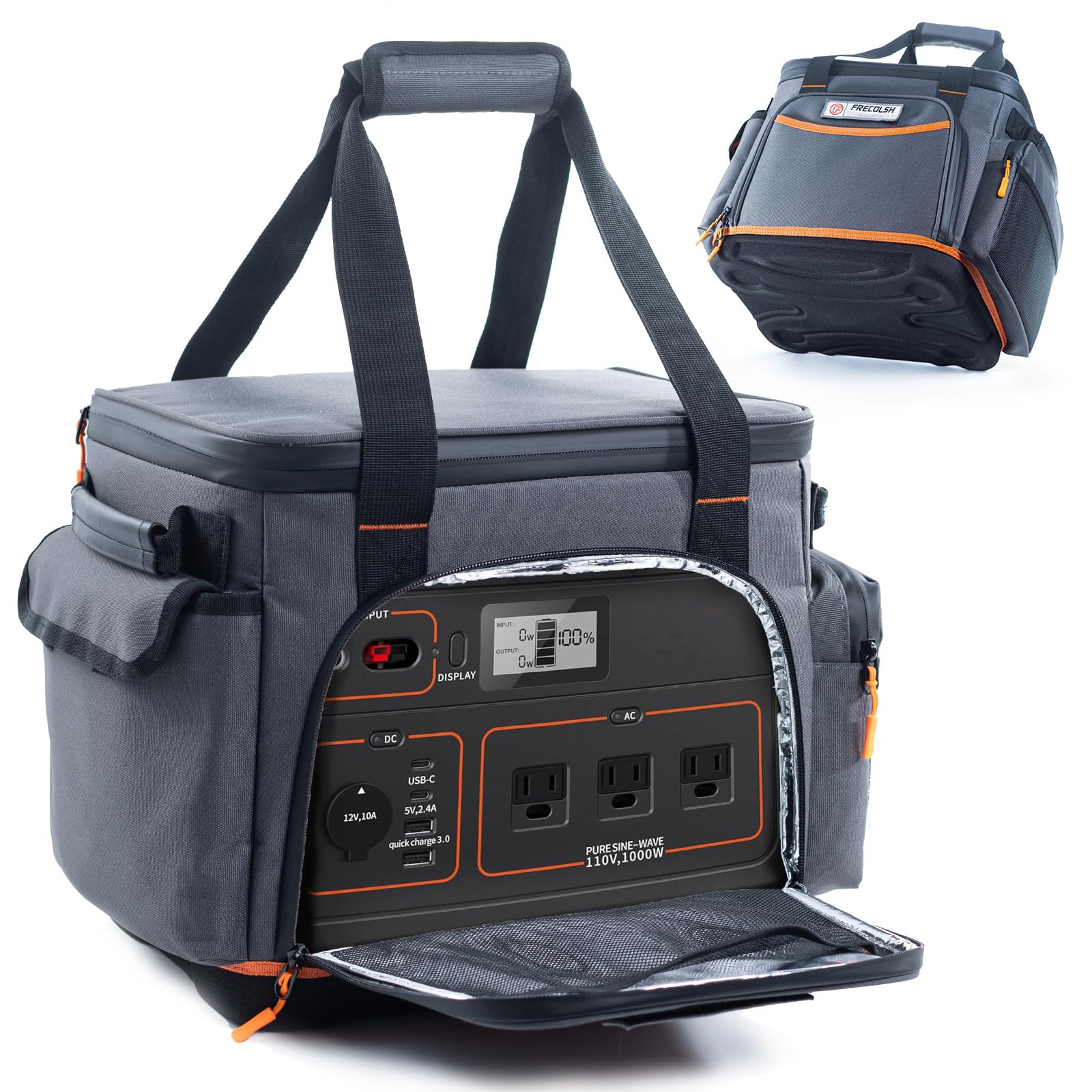 OURHZTB Tragetasche Für Jackery Explorer 1000 V2 - Schutzhülle Mit Zubehörfach