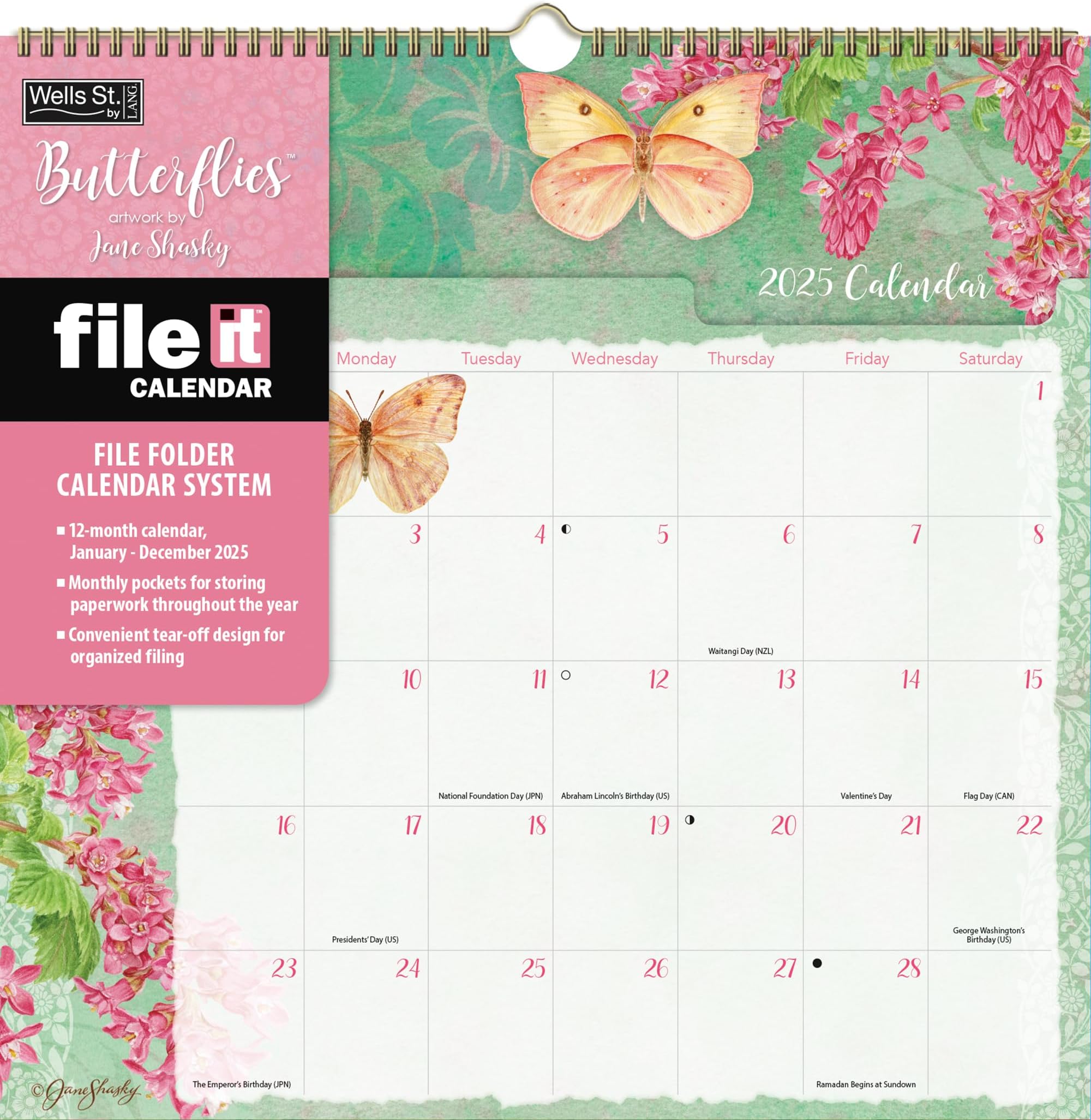 WSBL Butterflies 2025 File-It Calendar (25997006039)