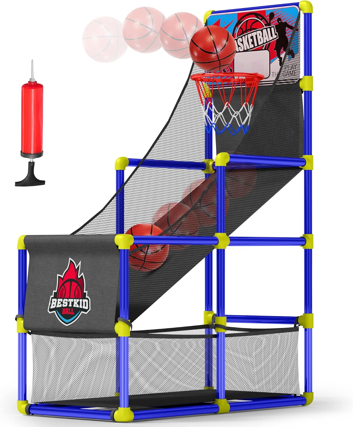 BESTKID BALL Arcade Basketball Hoop Game Basement Toys