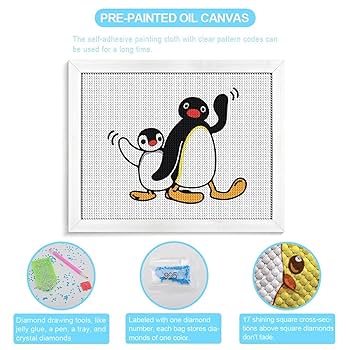 Amazon.co.jp: ダイヤモンドアート ピングー キャラクター
