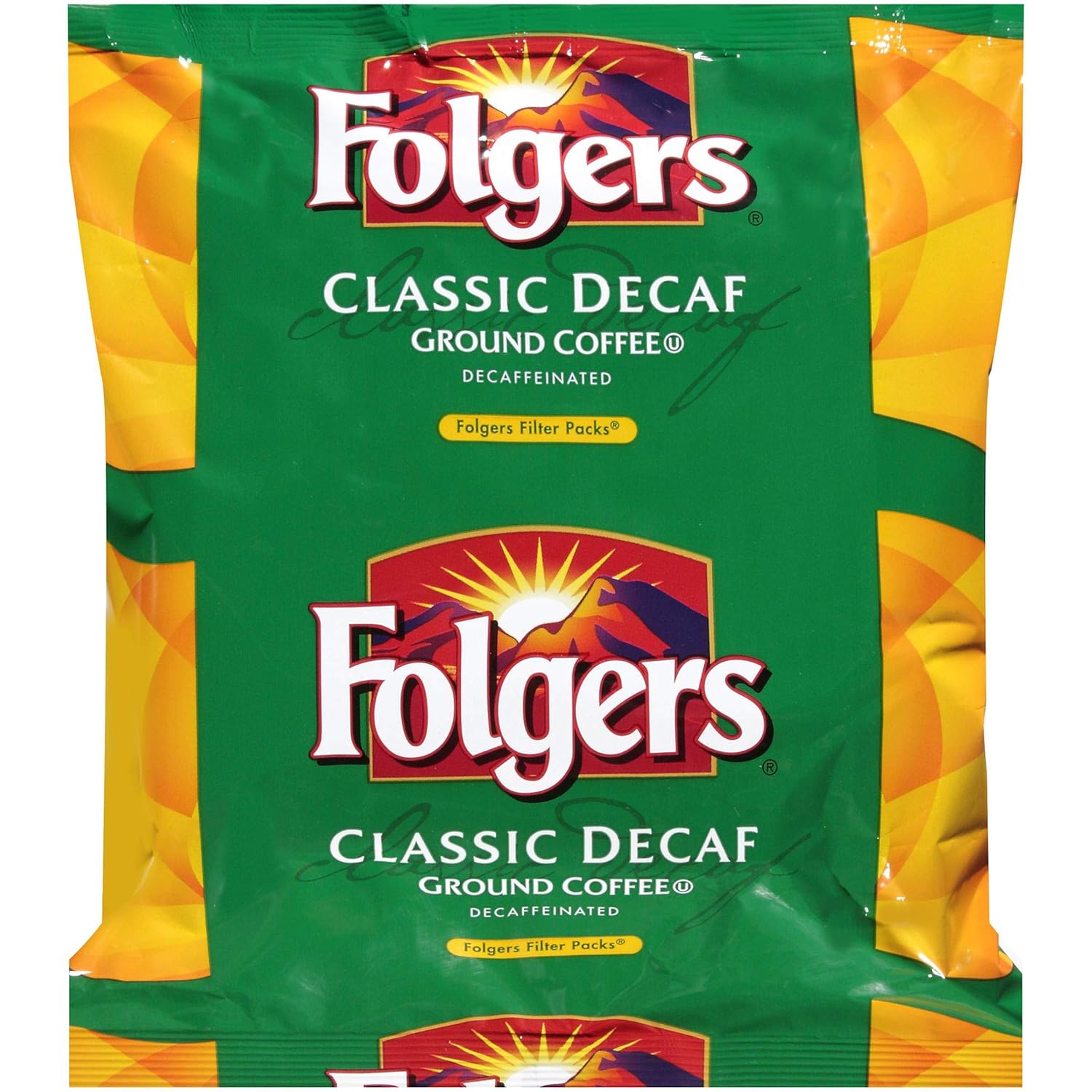 FOLGER'S Classic Roast Decaffeinated Filterpack Coffee, 0.9-Ounce Boxes (Pack of 80)
