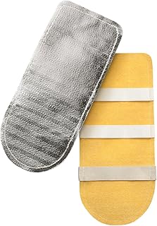 Steiner 15A76 Double Layer Back Hand Pad, Aluminized Top Goldenglass Bottom, 5.5-Inch x 13-Inch