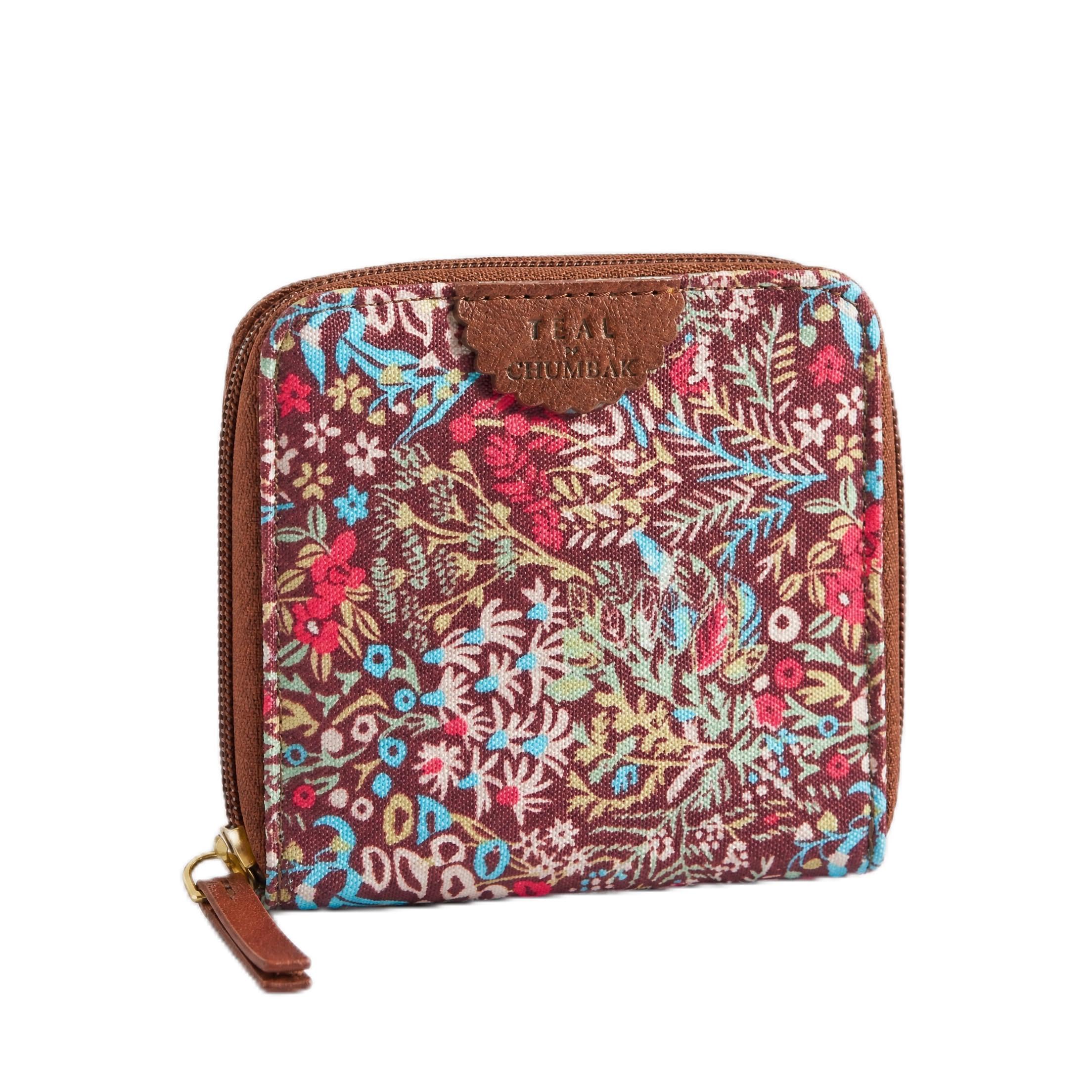 Women's Mini Wallet | Small Wallet for Women | Women's Purse | Coin | Card | Brown (Rainforest)-image-27