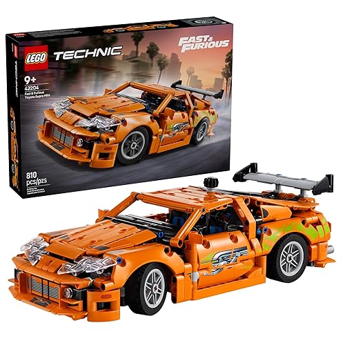 LEGO Technic Fast and Furious Toyota Supra MK4 Building Kit- Toy Car for Kids, Boys, and Girls, Ages 9+ - Creative Gift for Fast and Furious Car Fans - Realistic Engineering Details - 42204