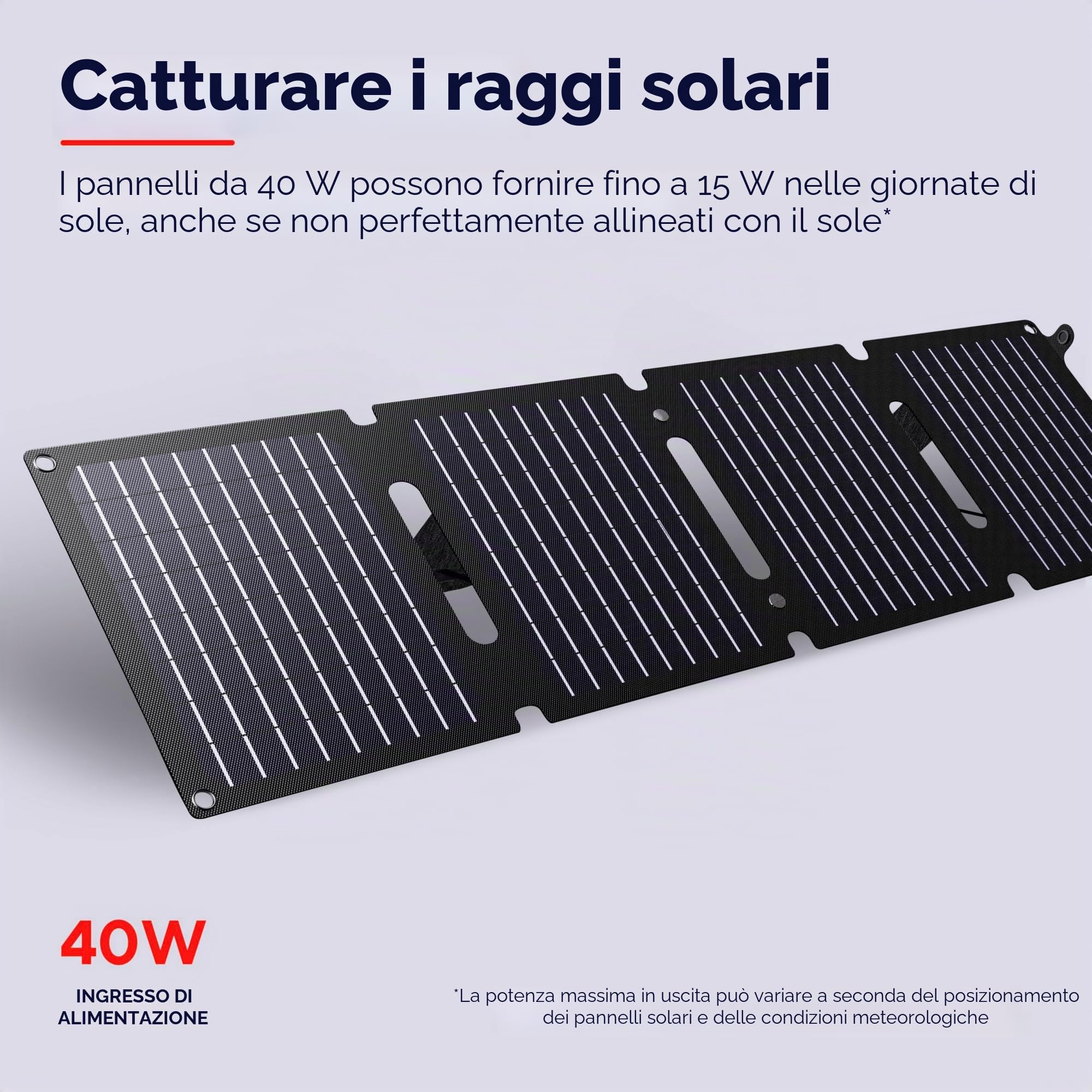 Trust Zuny 40W Pannello Solare Portatile USB-C USB-A Caricabatterie Solare | Porta di Uscita CC, Caricatore Portatile da Campeggio, Pannelli Solari 15W Smartphone Tablet Power Bank Balcone Viaggi
