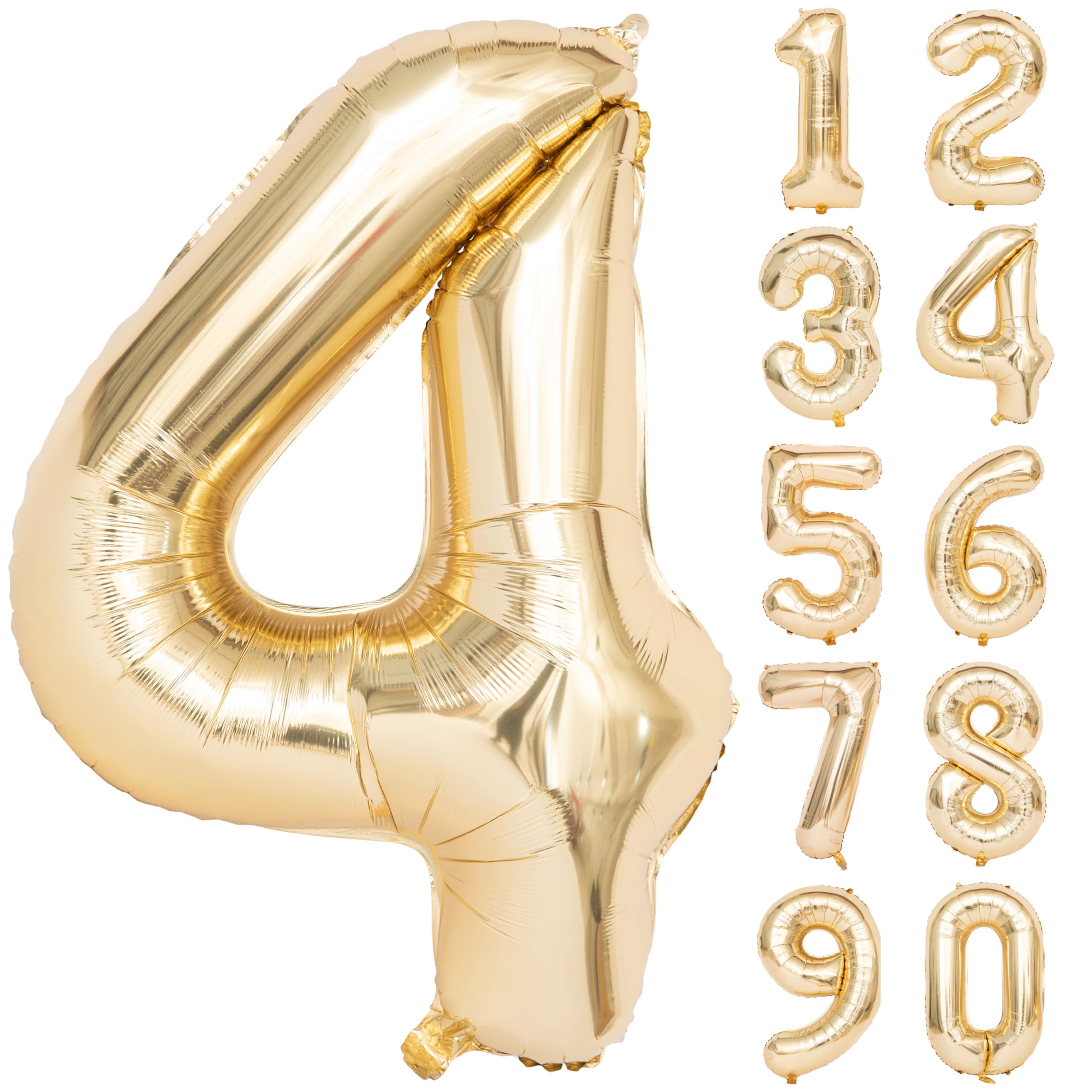 40 "Light Gold number 1 Balloon White Gold Giant birthday balloon Helium Champagne gold number balloons baby shower happy birthday decorations Valentine's Day wedding Digital 1 — view 163