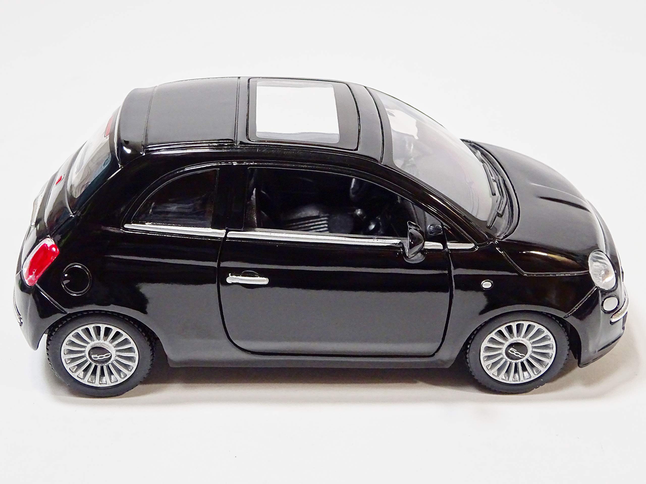 Fiat 500C ミニカー Amazon | キンスマート フィアット 500 ブラック 1/28 ミニカー KT5345