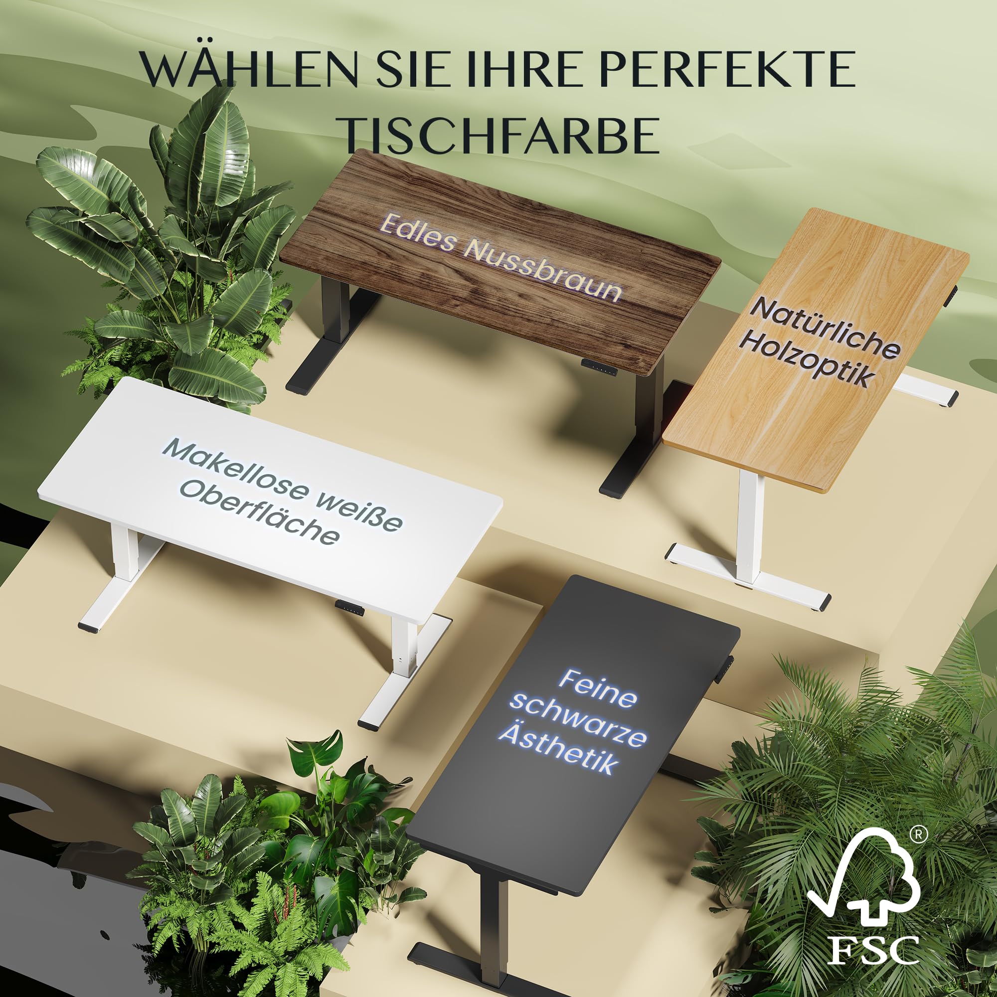 FLEXISPOT Höhenverstellbarer Schreibtisch elektrisch, Doppelmotor 160x80 cm | 25 mm einteilige Tischplatte, Kabelmanagement&Memory-Funktion, ergonomischer Büro-&Computertisch, elektrisch höhenverstellbar