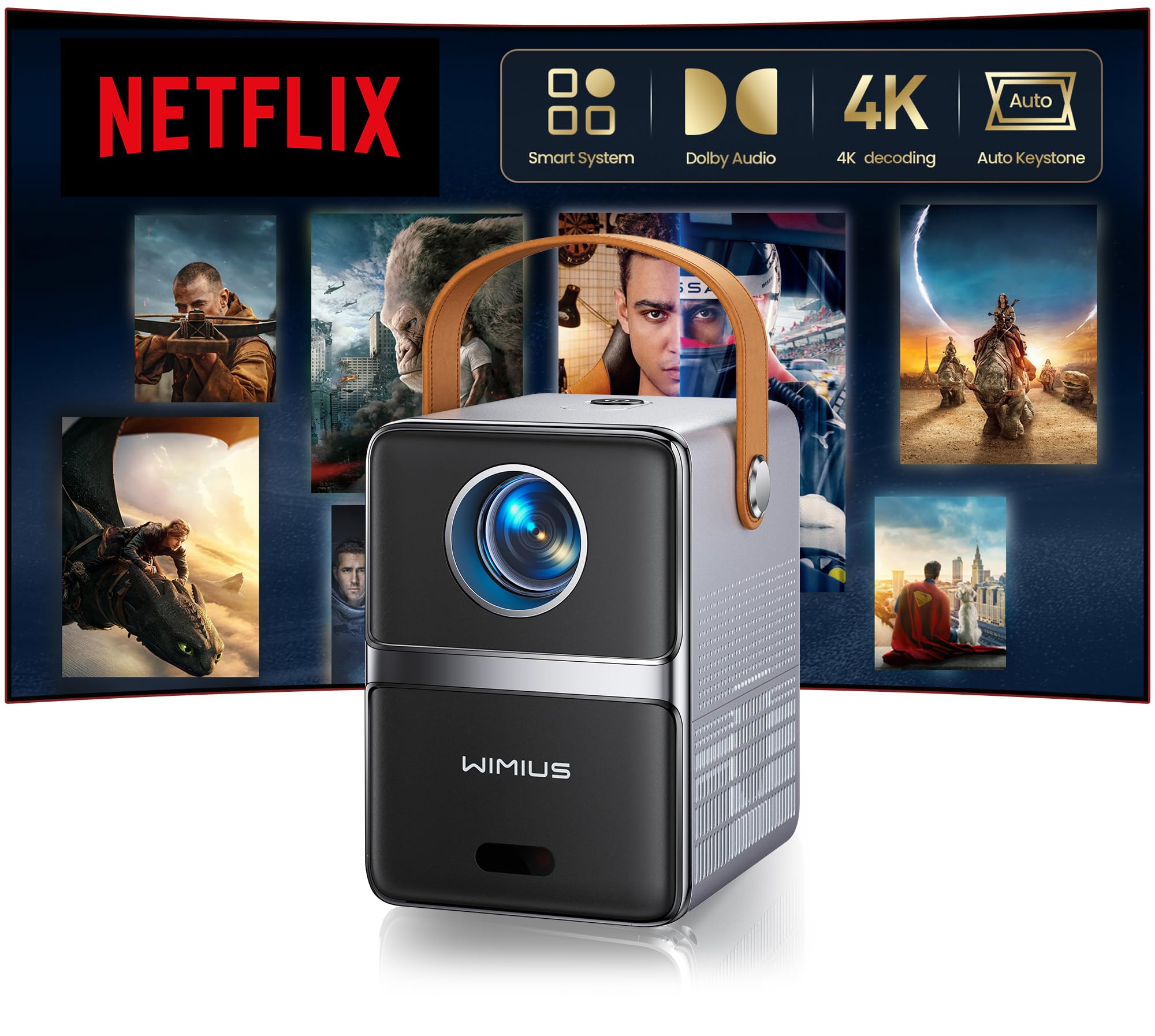 wimius Model k1 プロジェクター1080p 4k対応 WiFi Bluetooth5.0搭載 WiMiUS Home Projector K1 – WiMiUS Official
