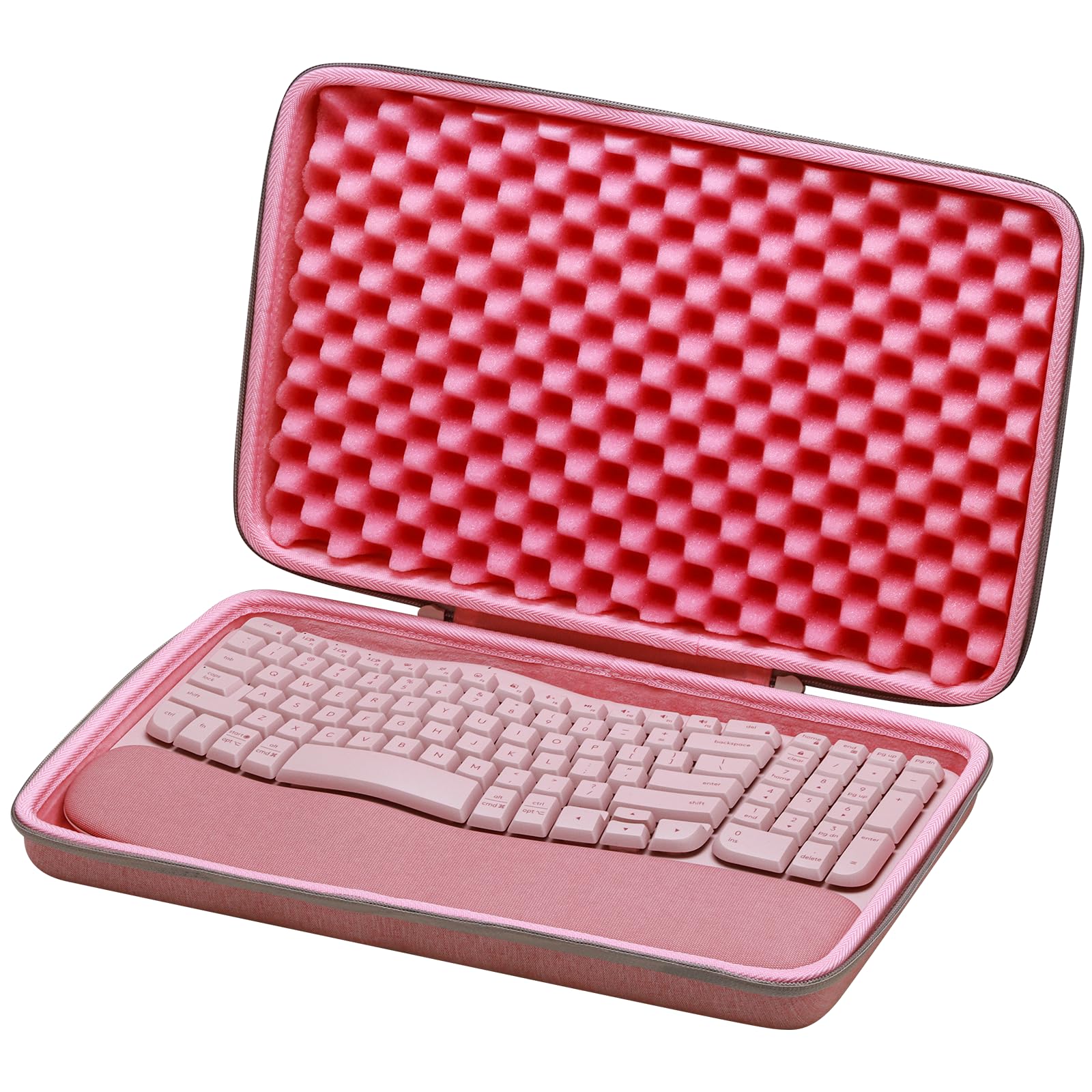 Étui pour Logitech Wave Keys MK670 rose rigide XANAD clavier - 7