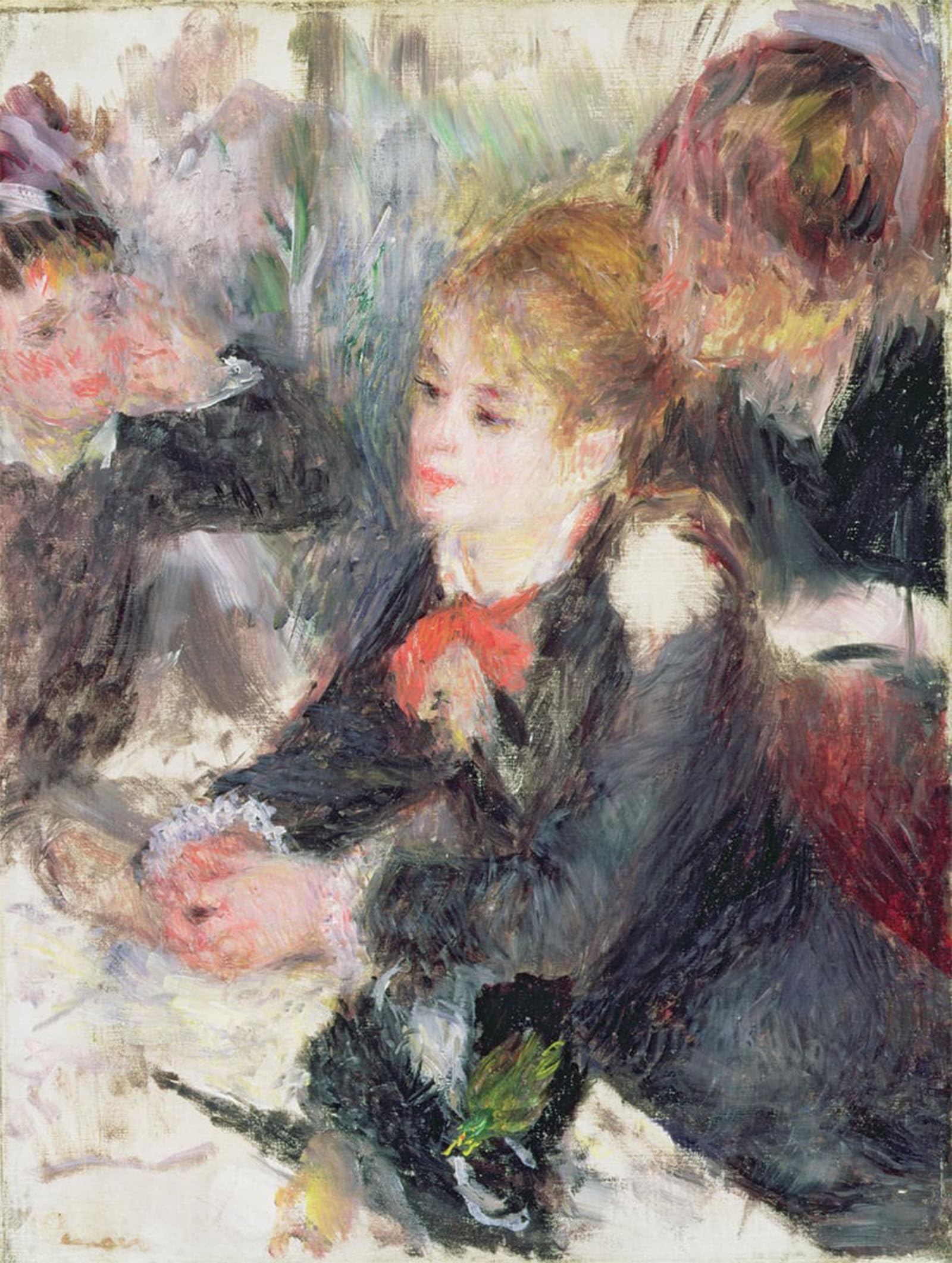 HRJUBWREE Retro Picture Art Painting Wall Poster At the Milliner's by Pierre Auguste Renoir Vintage Art Print for Home Decor 60x90cm