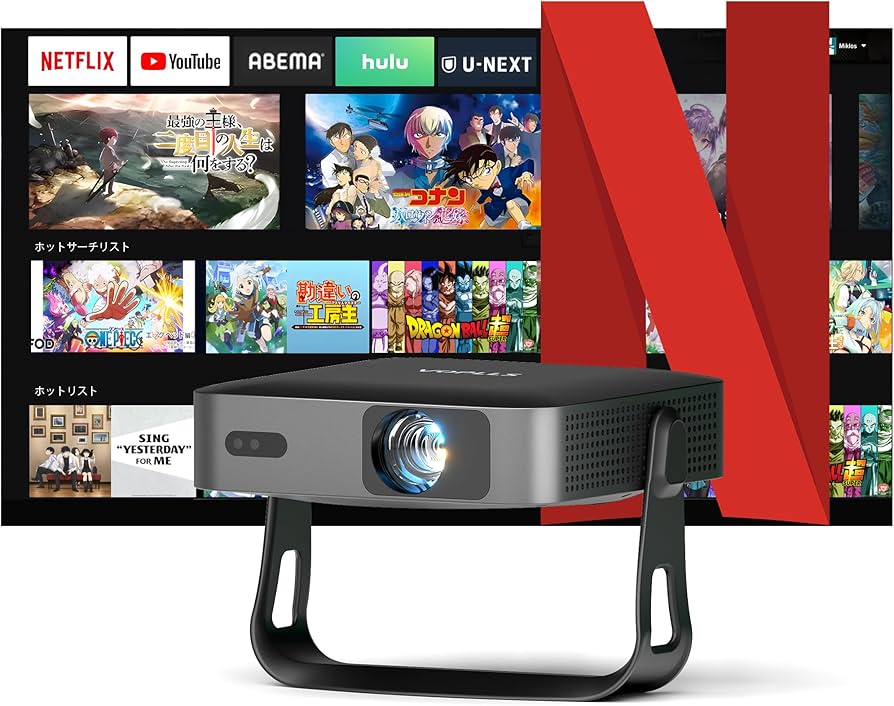 VOPLLS プロジェクター 4K 1080P Netflix公式ライセンス Amazon.co.jp: プロジェクター 4K 小型【Netflix公式ライセンス & 超