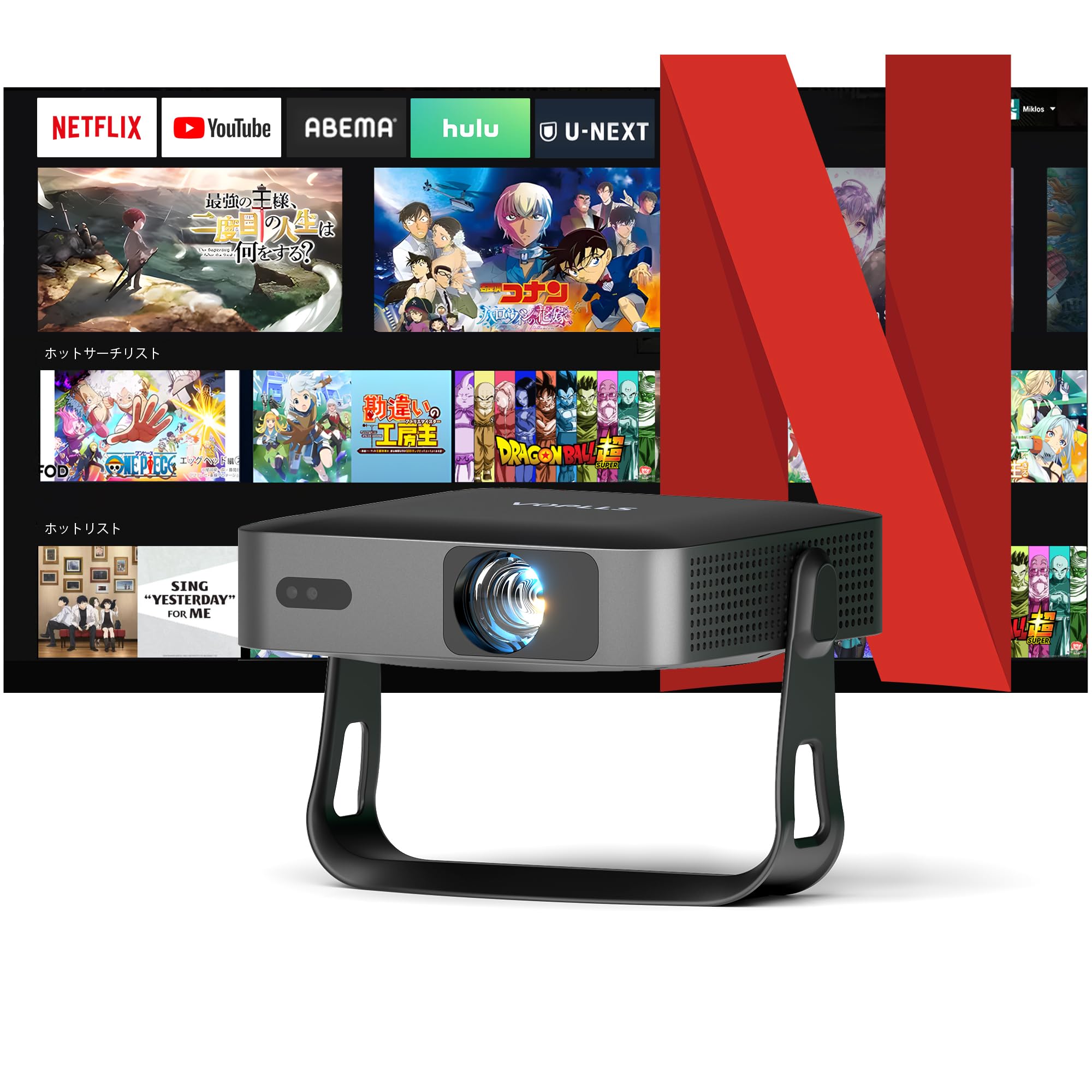 Amazon.co.jp: プロジェクター 4K 小型【Netflix公式ライセンス & 超