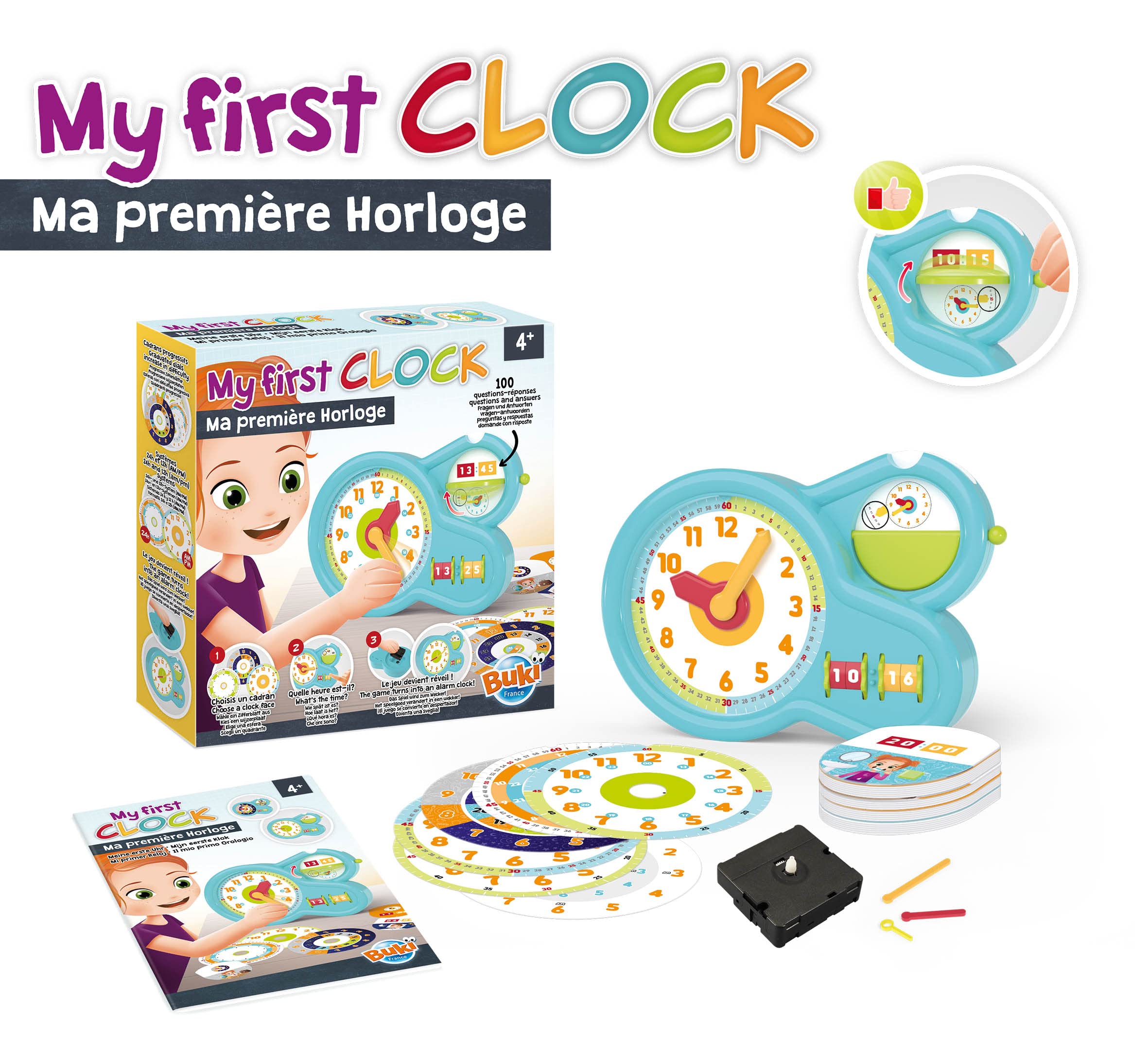 Buki Ma première horloge 5605