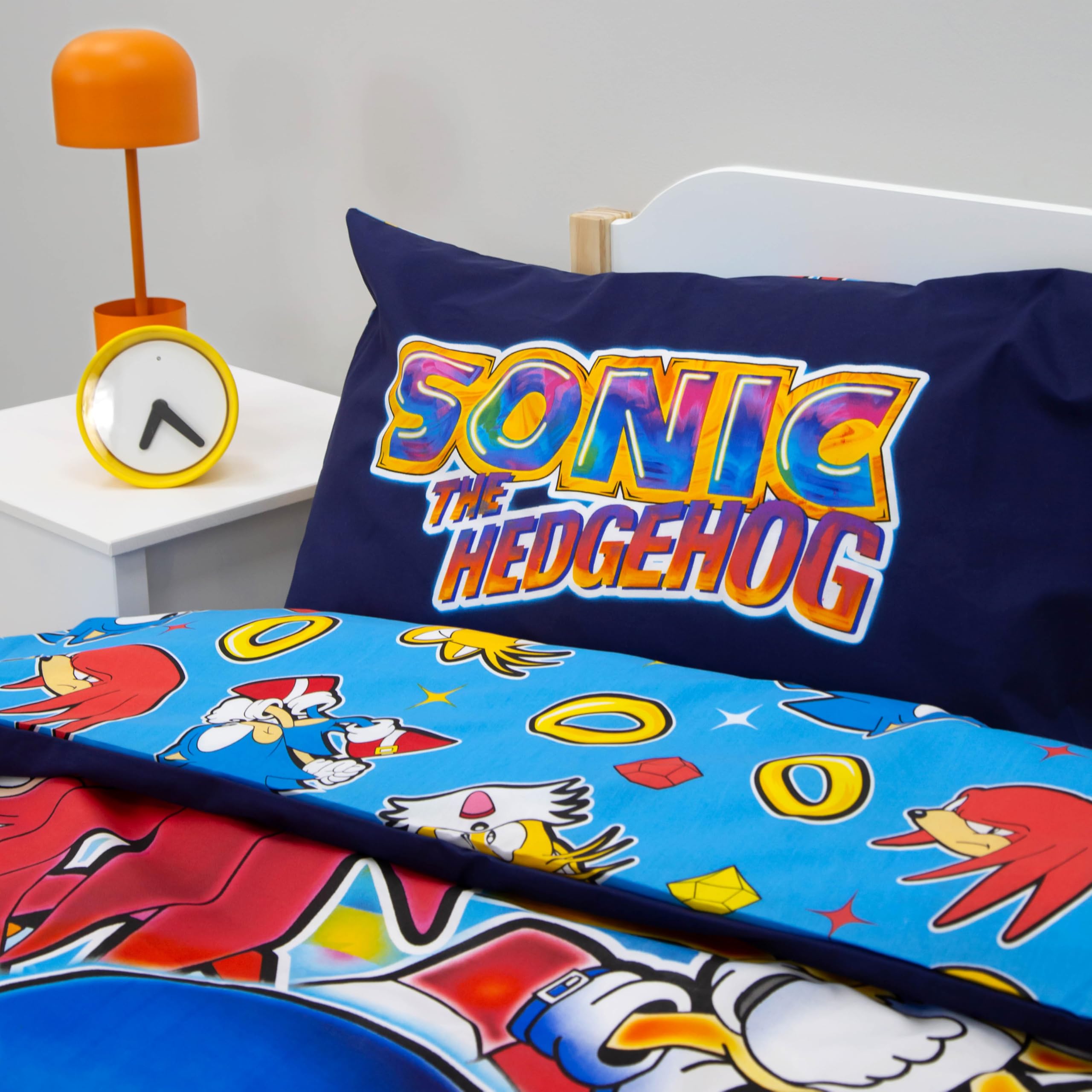 Sonic The Hedgehog Design Gaming Single Duvet Cover Set, Multicolour - Image 3