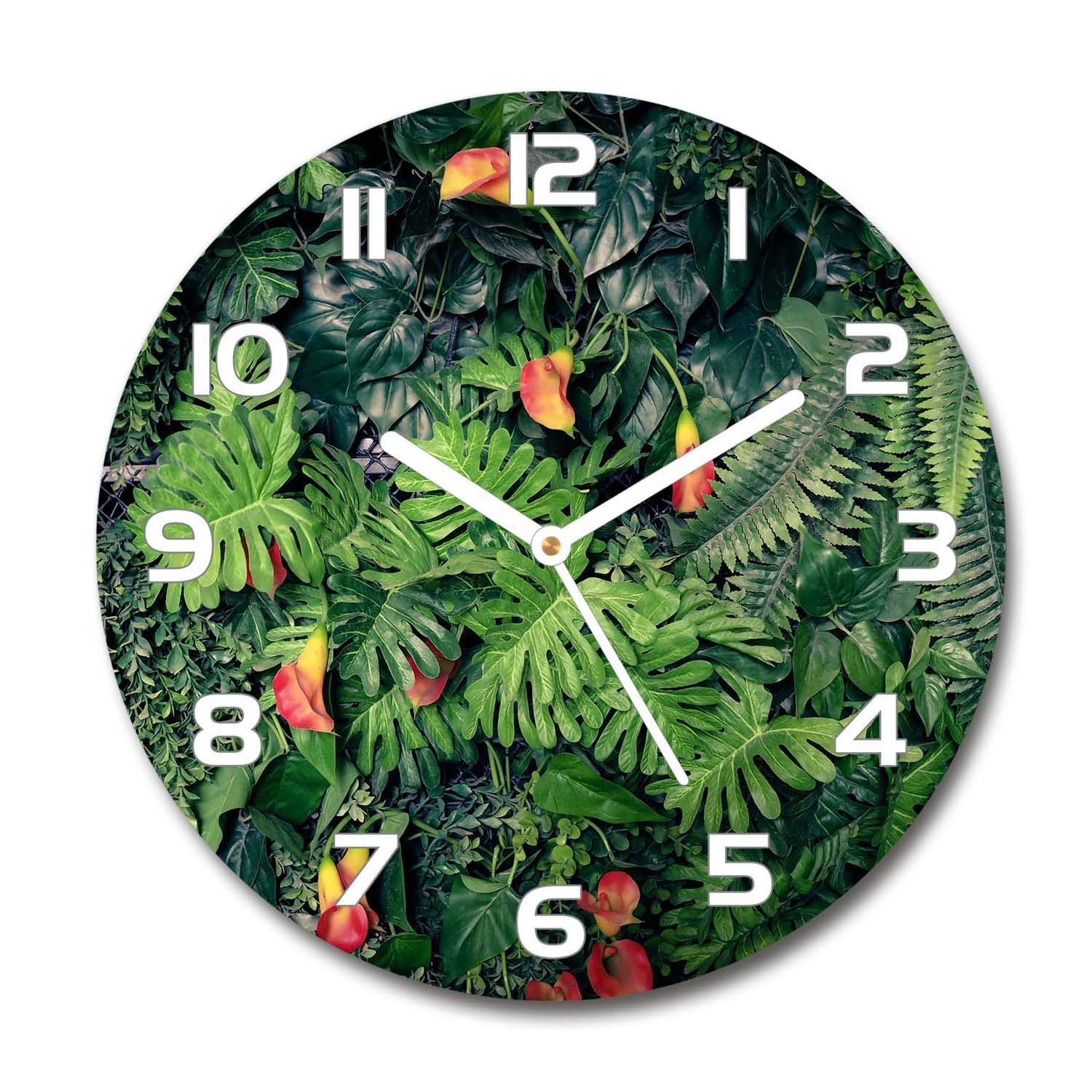 Horloge impression verre sécurité 60x60cm de qualité supérieure Tulup