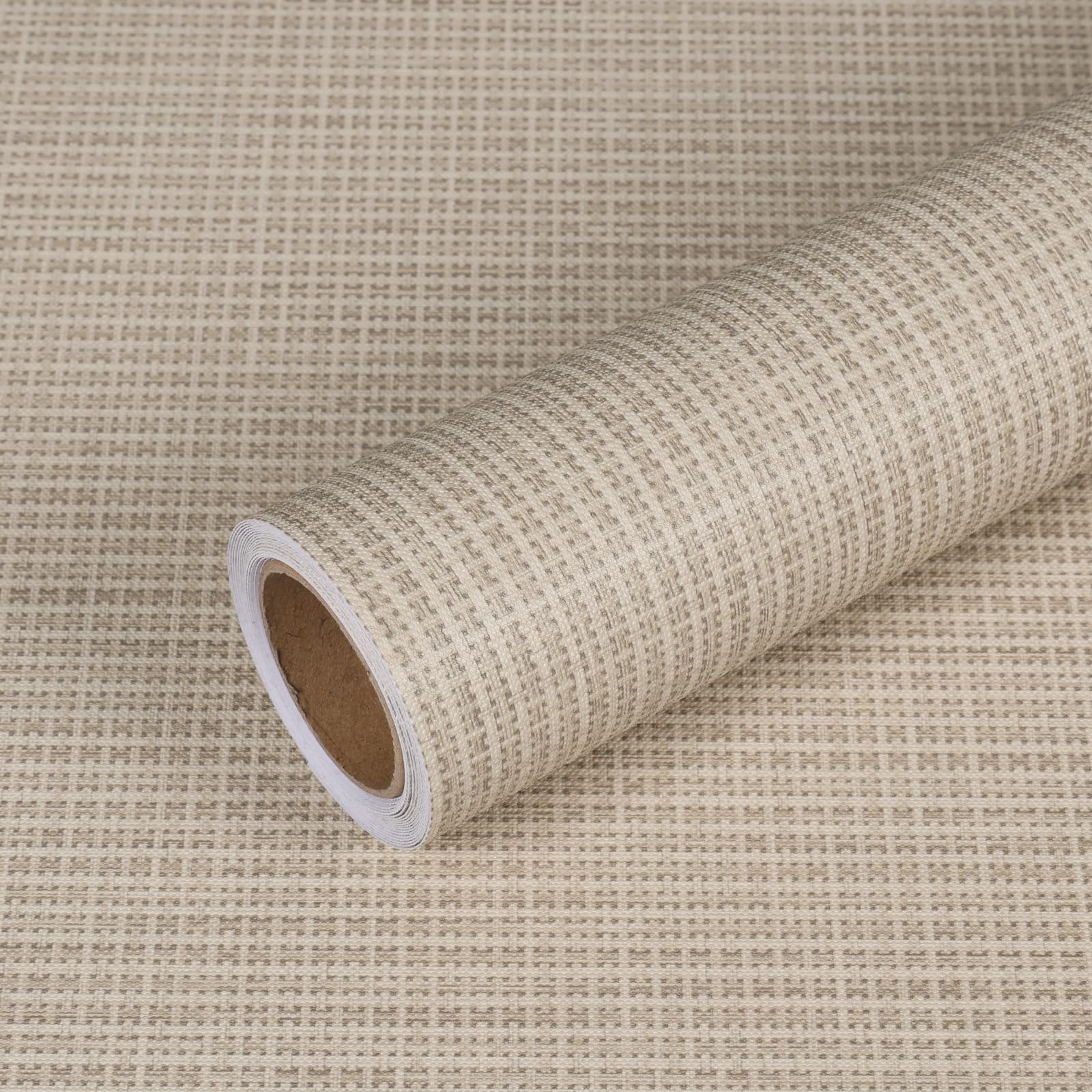 VEELIKE Papel Pintado Ratán Beige Textura 40 cm × 300 cm — view 9