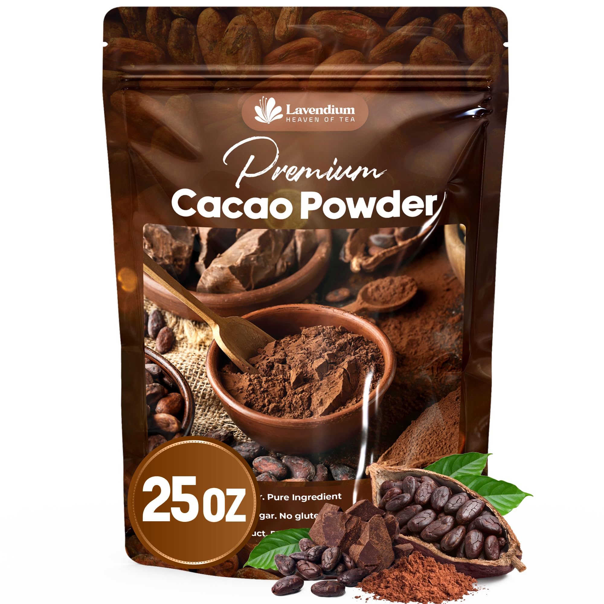 Amazon.com : 25oz (1.56 lbs) Cacao Powder, 100% Natural & Pure