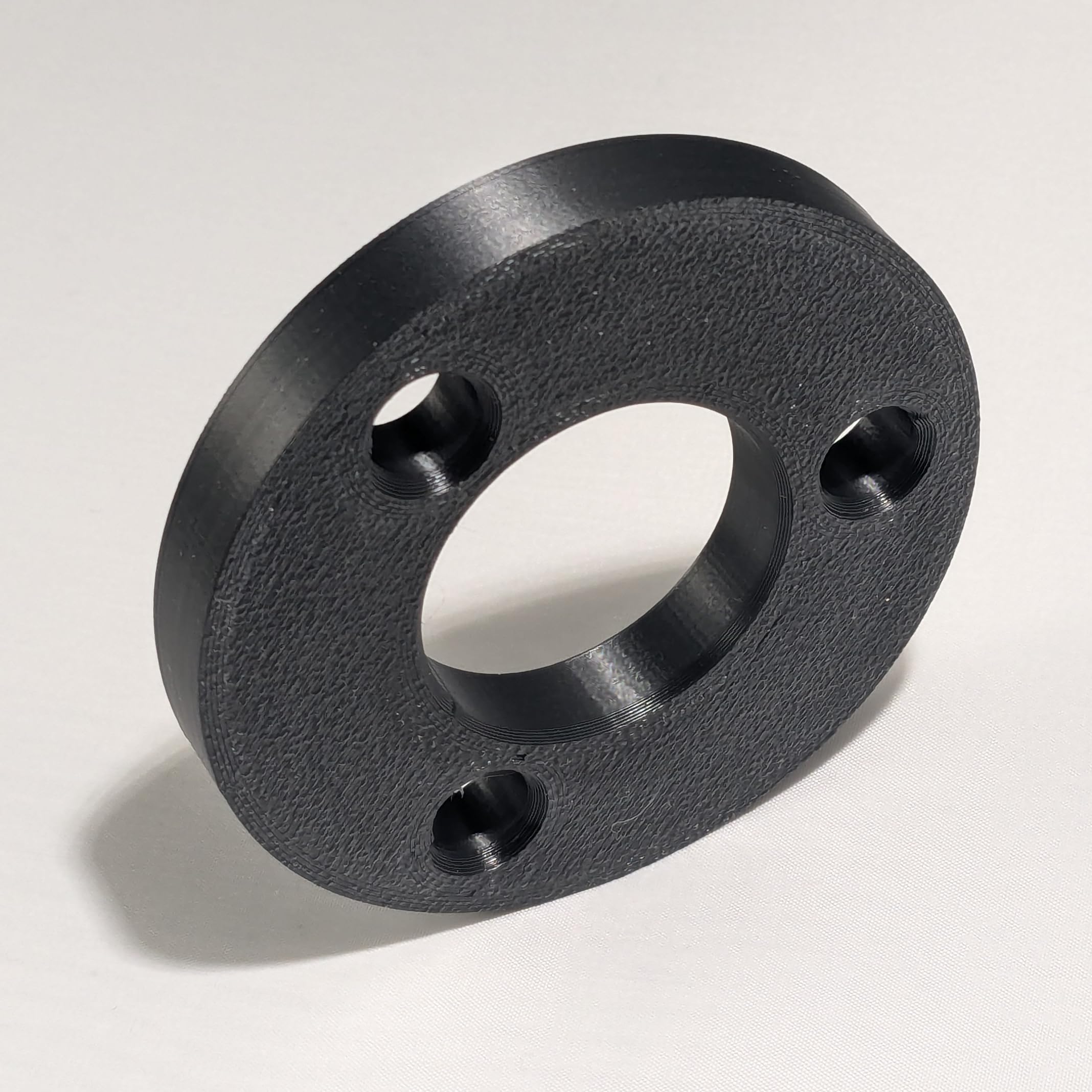 Antenna Guy Wire Anchor Rings, 1-1/4 inch Mast Compatible, 3-Hole Design, Assorted Colors, 1 Ring (Black)