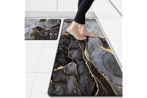 Anti Fatigue Kitchen Mat Black Accent Rug