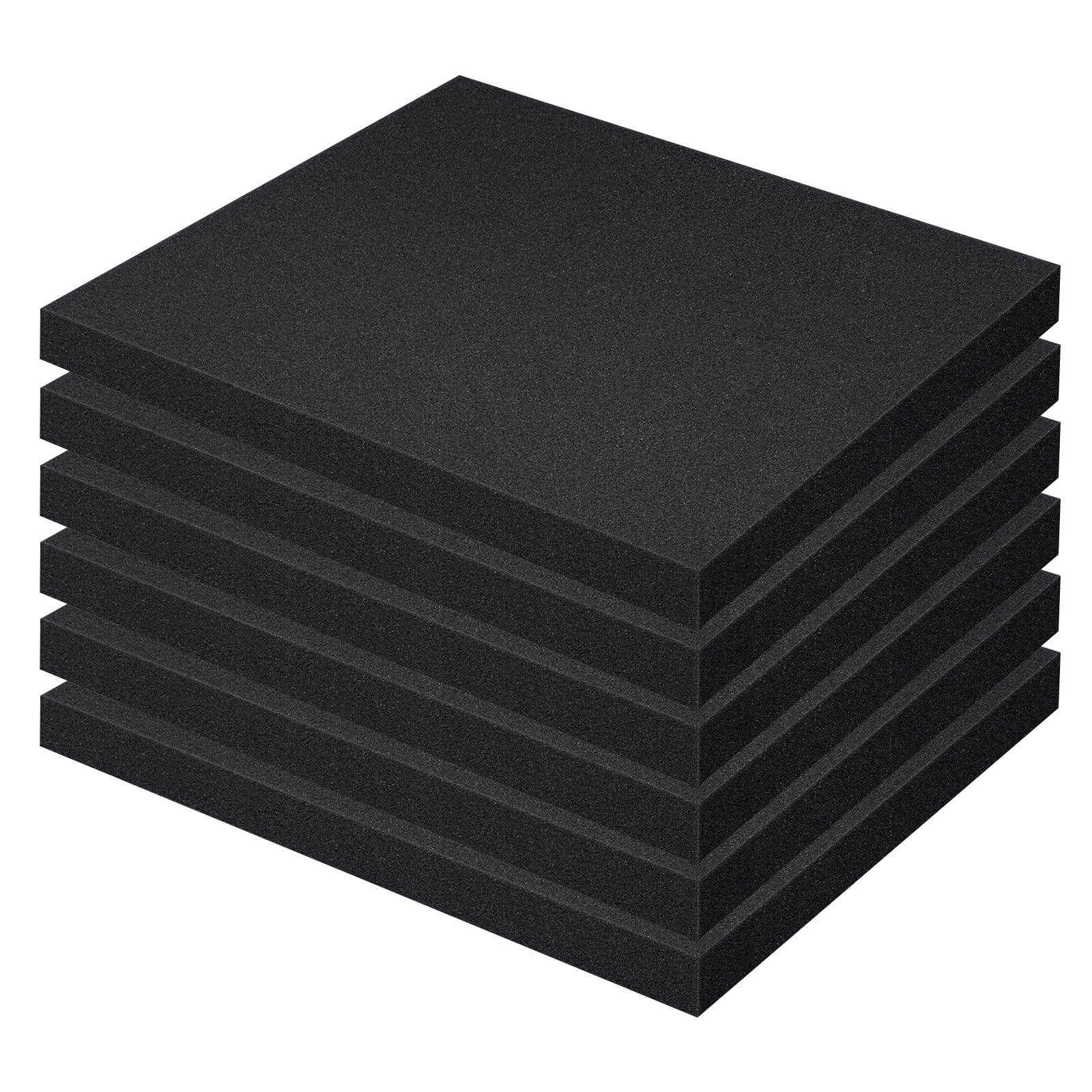 Lot de 6 plaques de mousse rigide 400 x 300 x 40 mm - Plaque de mousse rigide - Pour boîte à outils, mallette de protection, table et bricolage