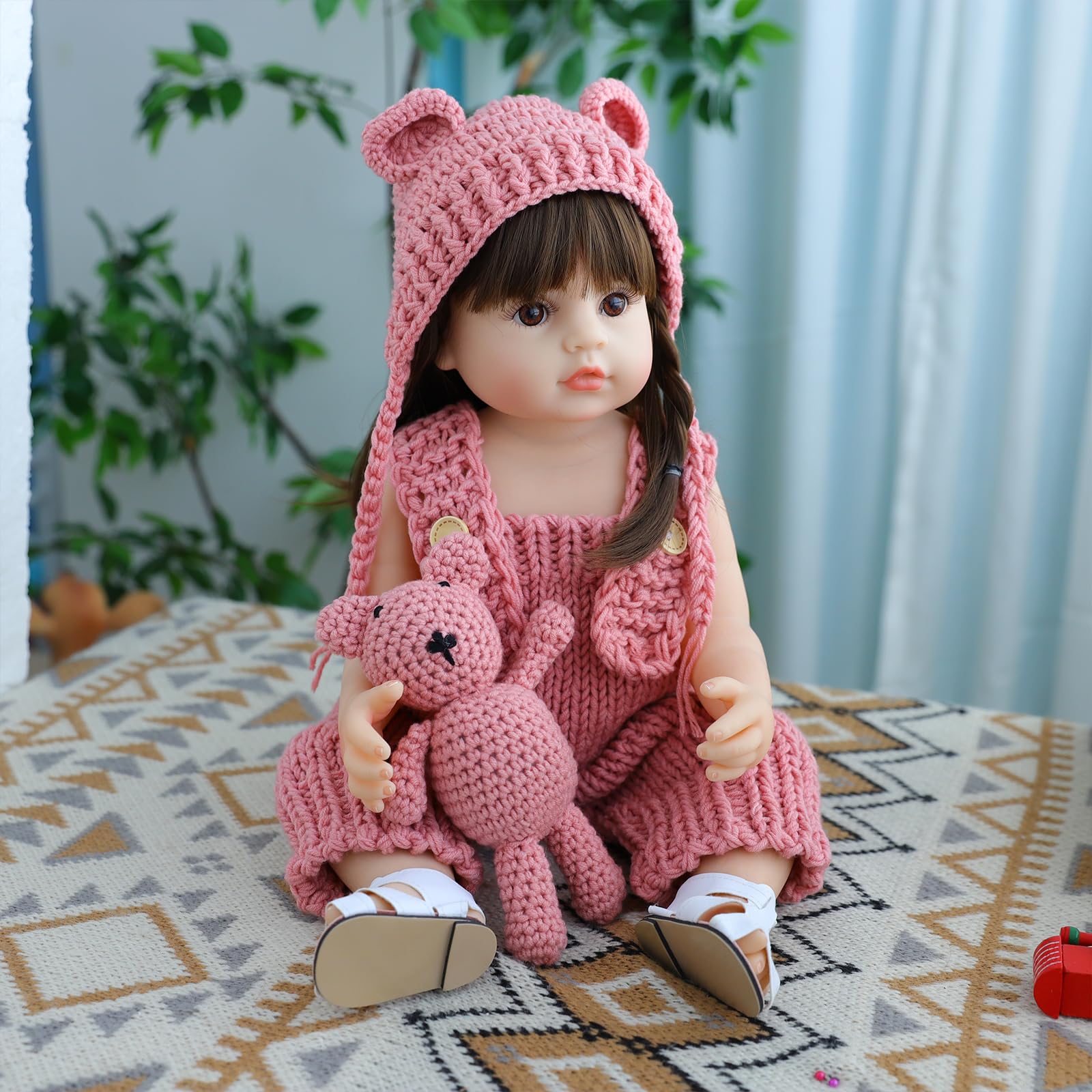 truly soft Bambola Reborns Bambina, 20 Pollici 50 Cm Bambola Realistica In Silicone Vinile Completo, Compleanno Natale,Reborn Femmina Neonata Giocattolo Per Ragazzi E Ragazze Dai 3 Anni