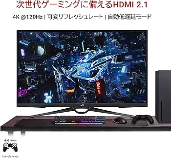 ASUS ROG SWIFT PG38UQ 4K ゲーミングモニター Amazon.com: ASUS ROG Swift 38” 4K HDMI 2.1 HDR DSC Gaming