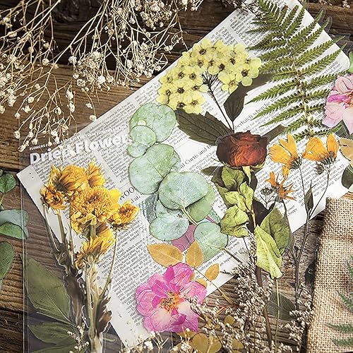 Miniatura 2 de MAXLEAF Juego de calcomanías transparentes impermeables  48 piezas vintage de plantas y flores, calcomanías impermeables de gran tamaño para