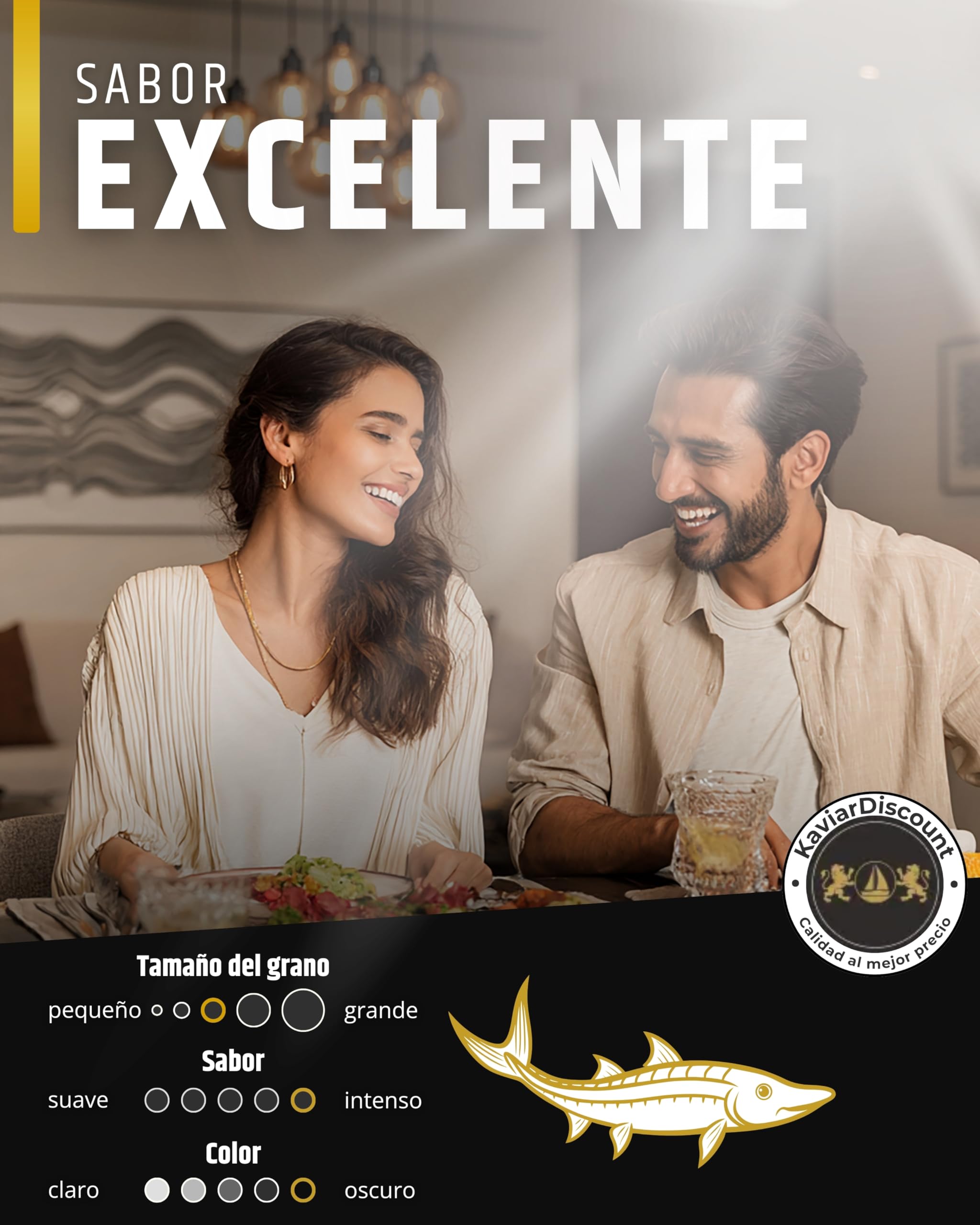 Caviar siberiano (huevas de esturión) (250g)