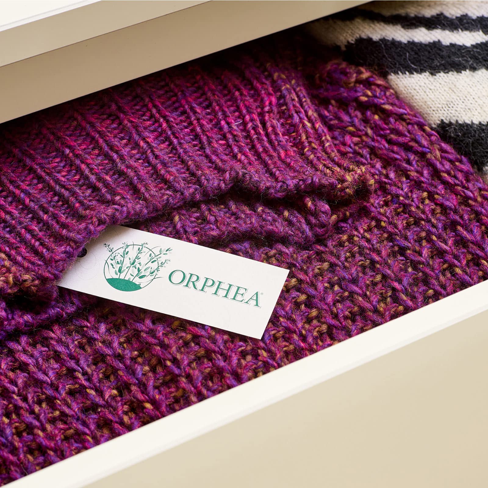 Orphea Salvalana Foglietti Cassetti e Armadi Protegge Lana e Fibre Naturali Lavanda Maillette Protezione Vestiti - 12 Confezioni da 12 Foglietti