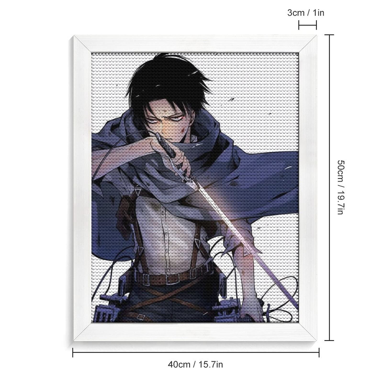 Amazon | 進撃の巨人 リヴァイ ダイヤモンドアート 5Dダイヤモンド 