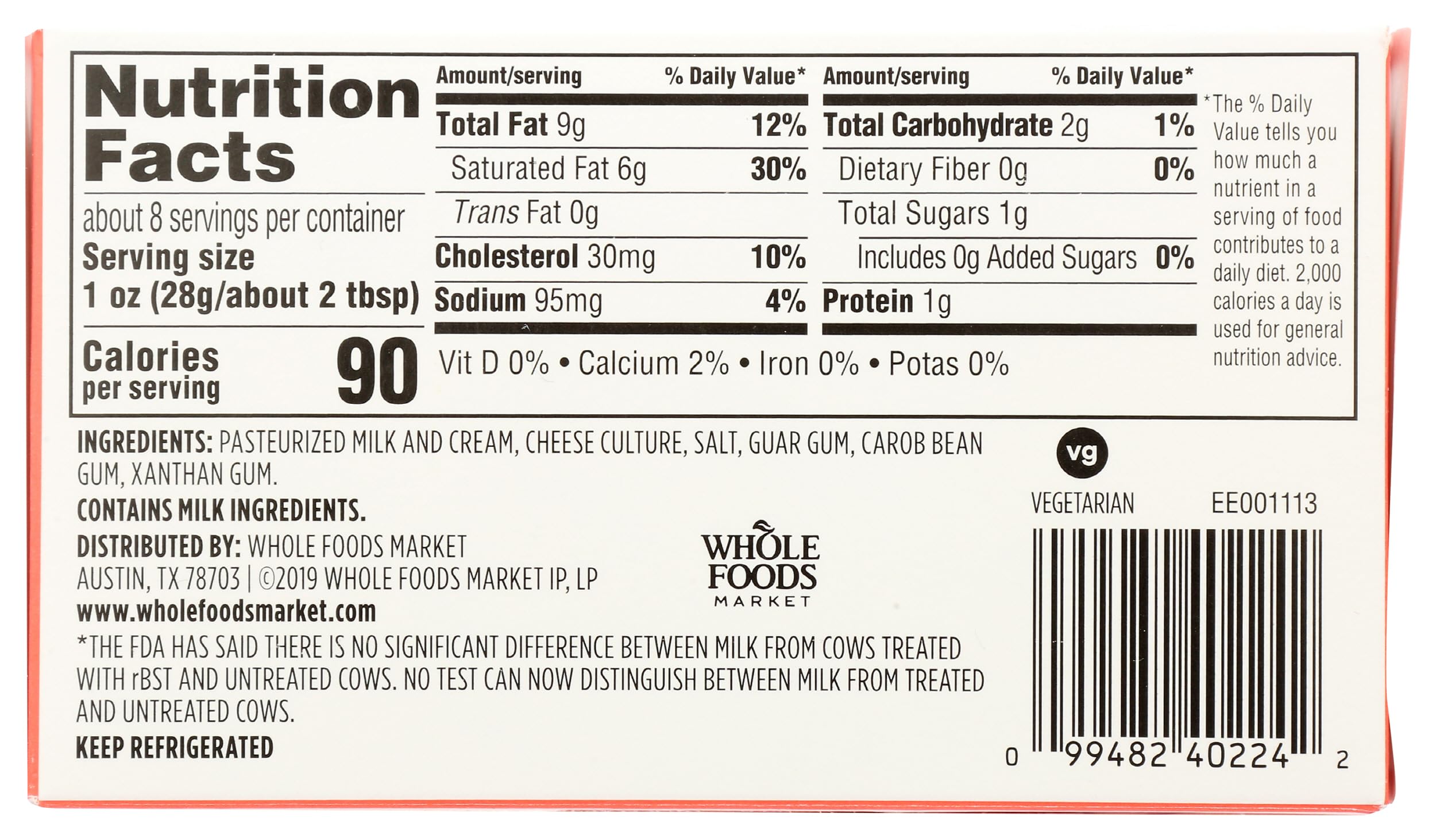 365 by Whole Foods Market Cream Cheese 8 oz — view 3