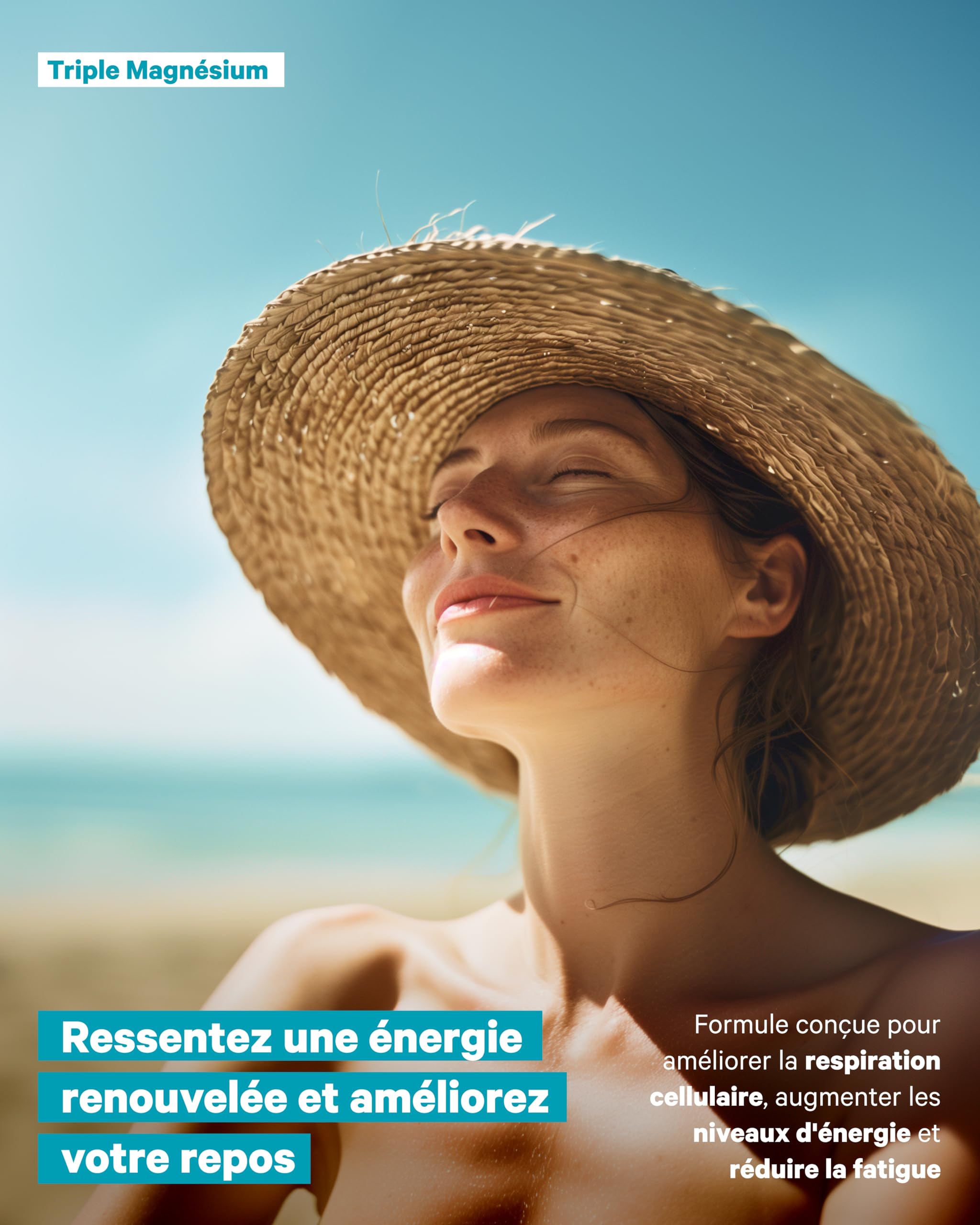 Magnésium Bisglycinate, Citrate et Malate | Complexe 3 en 1 | Anti-Fatigue et Anti-Stress | Haute Absorption et Biodisponibilité Maximale | 190 Gélules | Enérgie, Sommeil et Récupération Musculaire