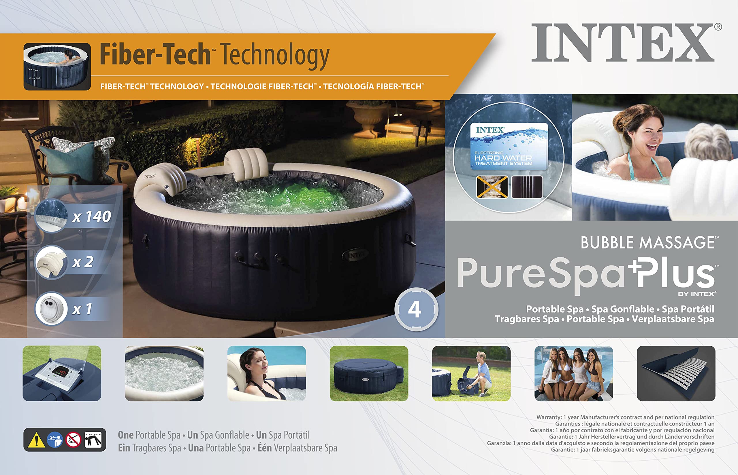Intex PureSpa Bubble Massage Set 196 x 71 cm, 28430
