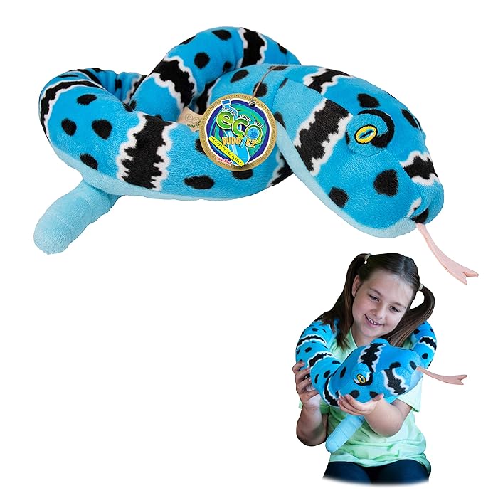 Buy EcoBuddiez Sssnakes Blue Rock Rattle from Deluxebase. 55" Soft