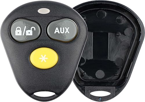 KeylessOption Funda para llave de coche con control remoto sin llave, cubierta exterior de 2 botones para alarma Viper Aftermarket