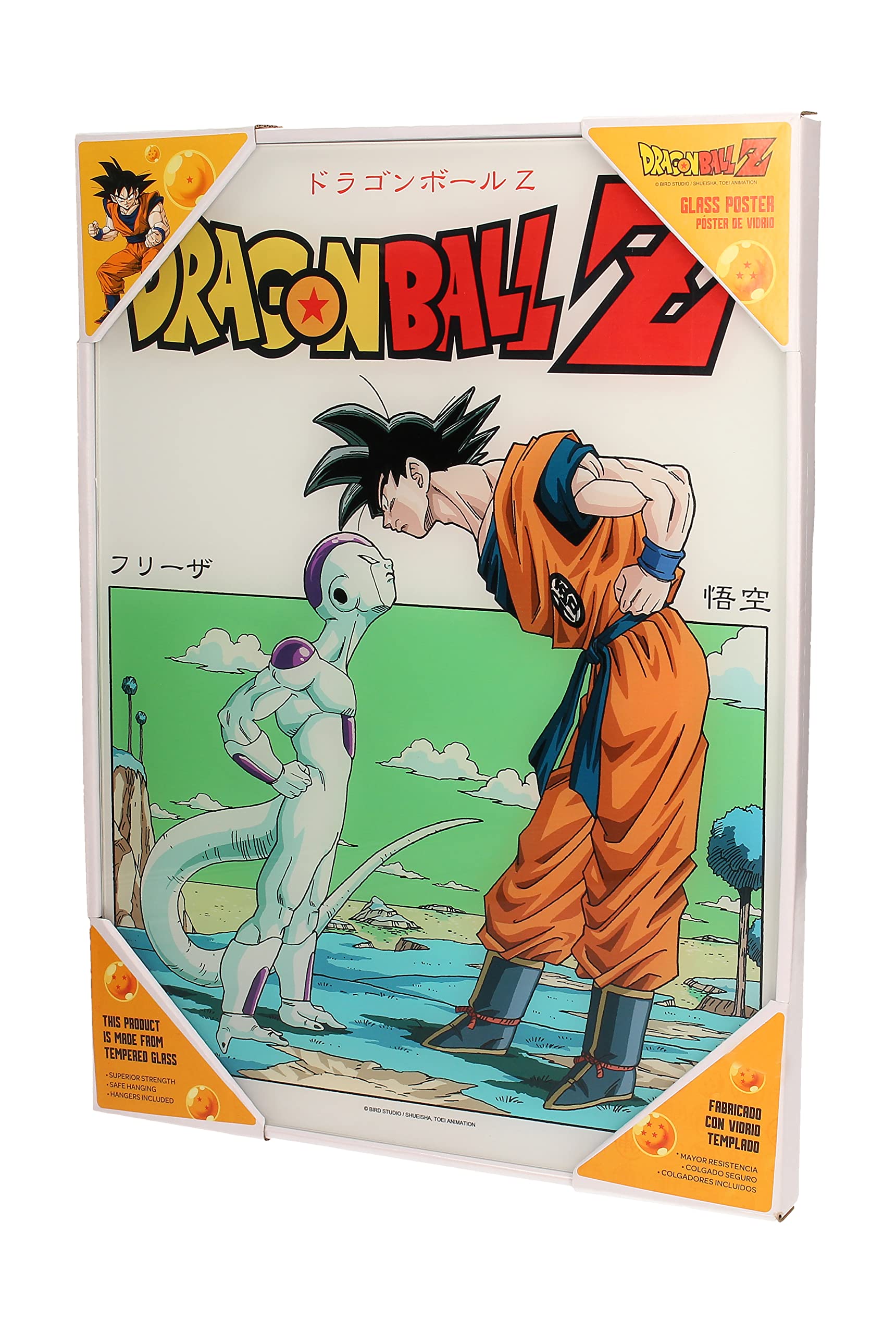 sd toys Poster Cristal Goku Vs Freezer Glass Poster 30X40 Cm