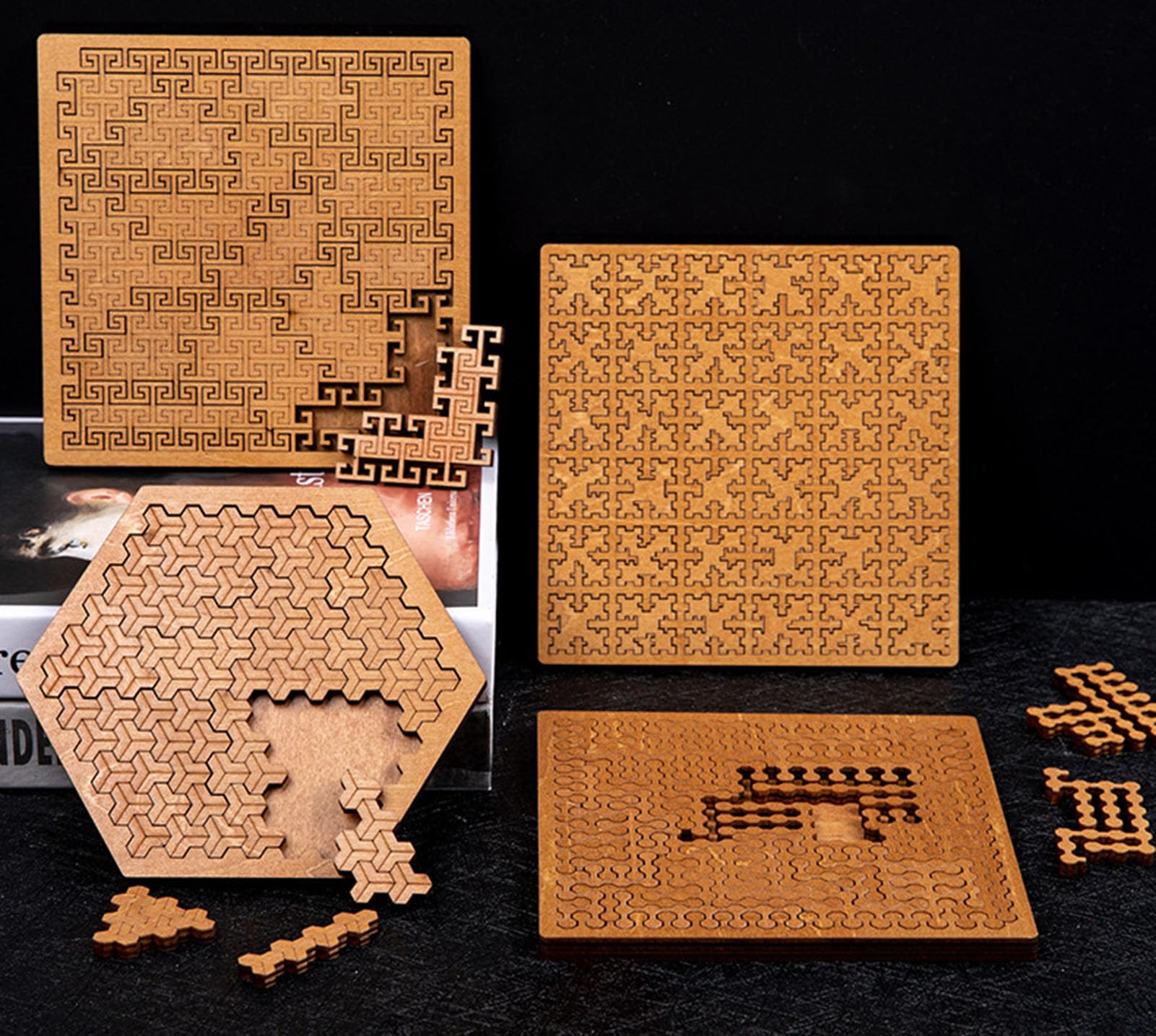Rompecabezas de Madera, Juego de Lógica de Rompecabezas Geométrico