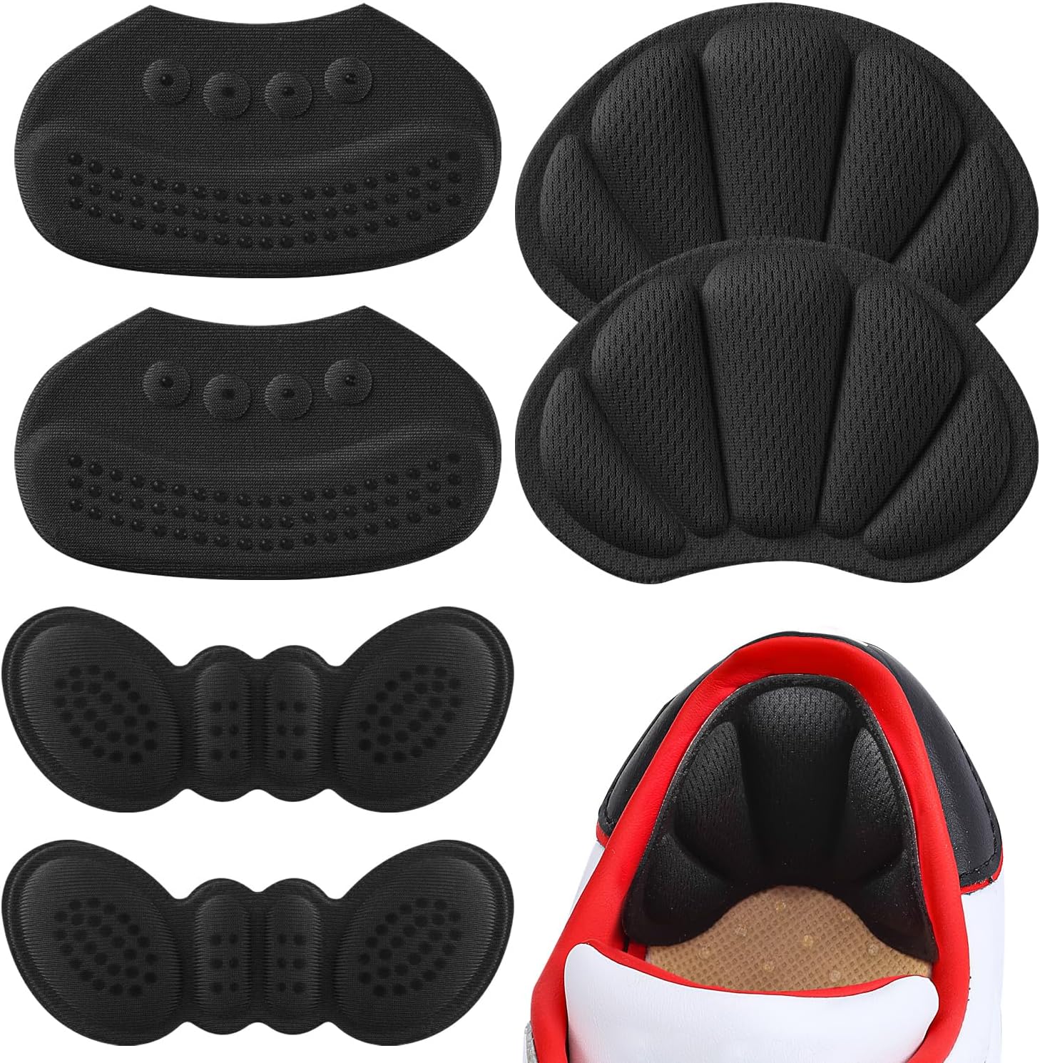Heel Grips Liner Cushions Inserts for Loose Shoes, Prevent